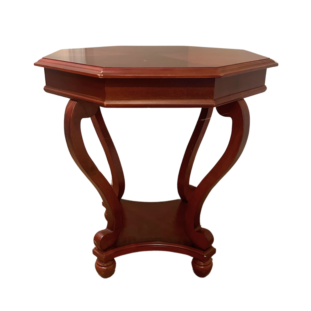Octagonal Wood Side Table