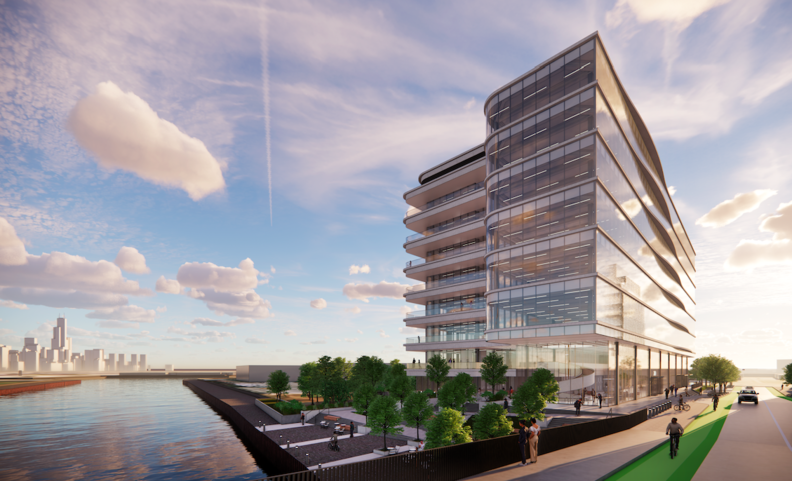  STERLING BAY/GENSLER  // SOURCE: www.chicagobusiness.com/commercial-real-estate/state-offers-incentive-lab-space-development 