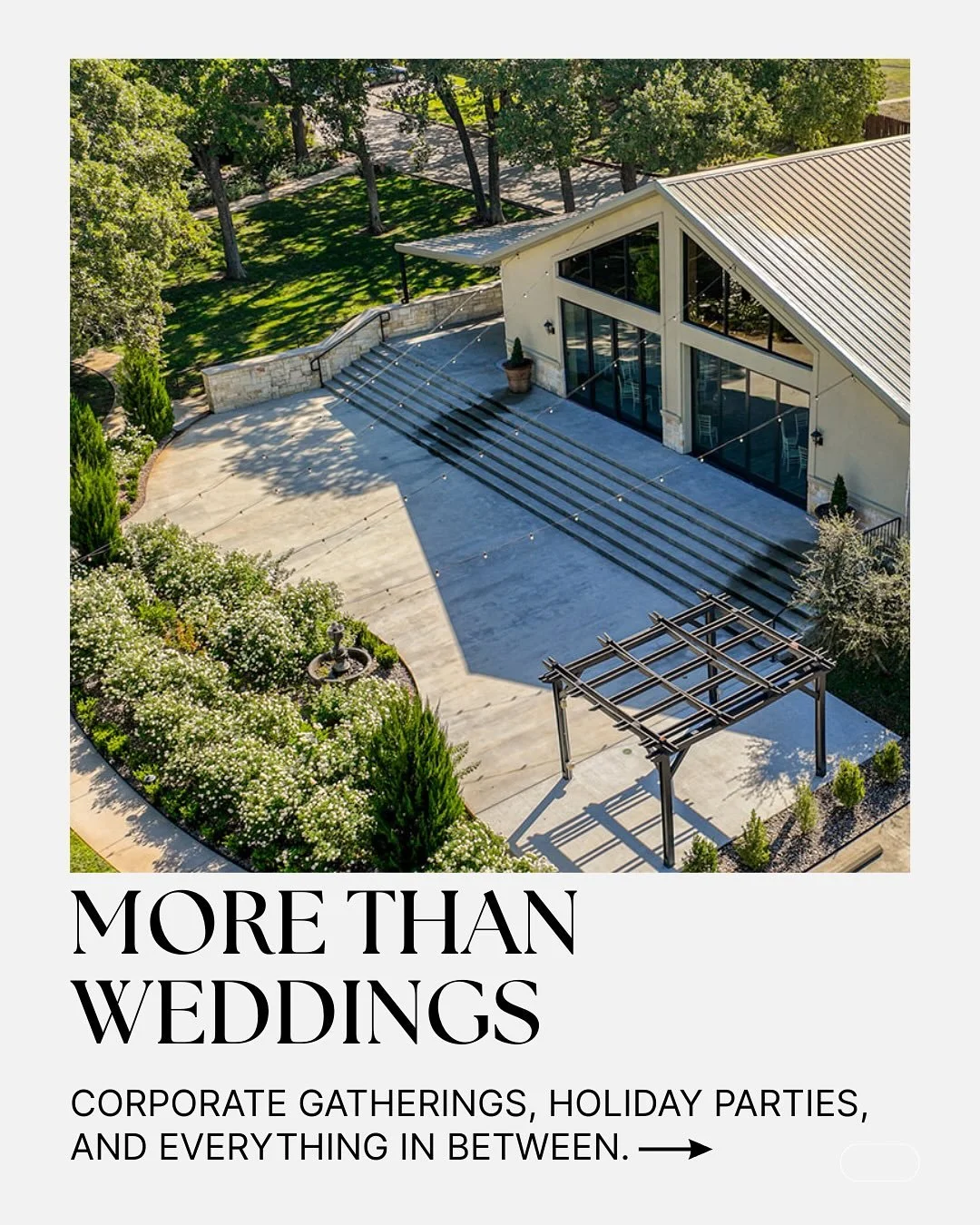 ✨ Tuscan Oaks Estate isn&rsquo;t just for weddings &mdash; it&rsquo;s a destination for every kind of celebration. Nestled in the heart of Weatherford, Texas, our private estate offers a versatile backdrop for corporate gatherings, holiday parties, p
