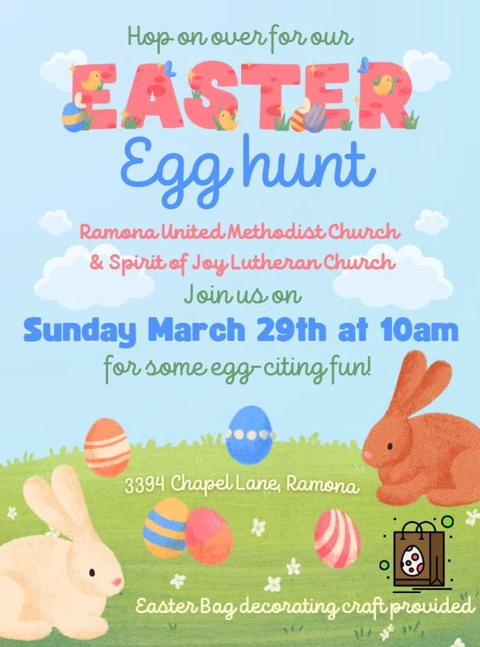 Easter Egg Hunt after Sunday Worship