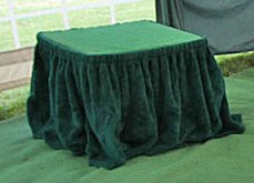 CREMATION TABLE AND SKIRT