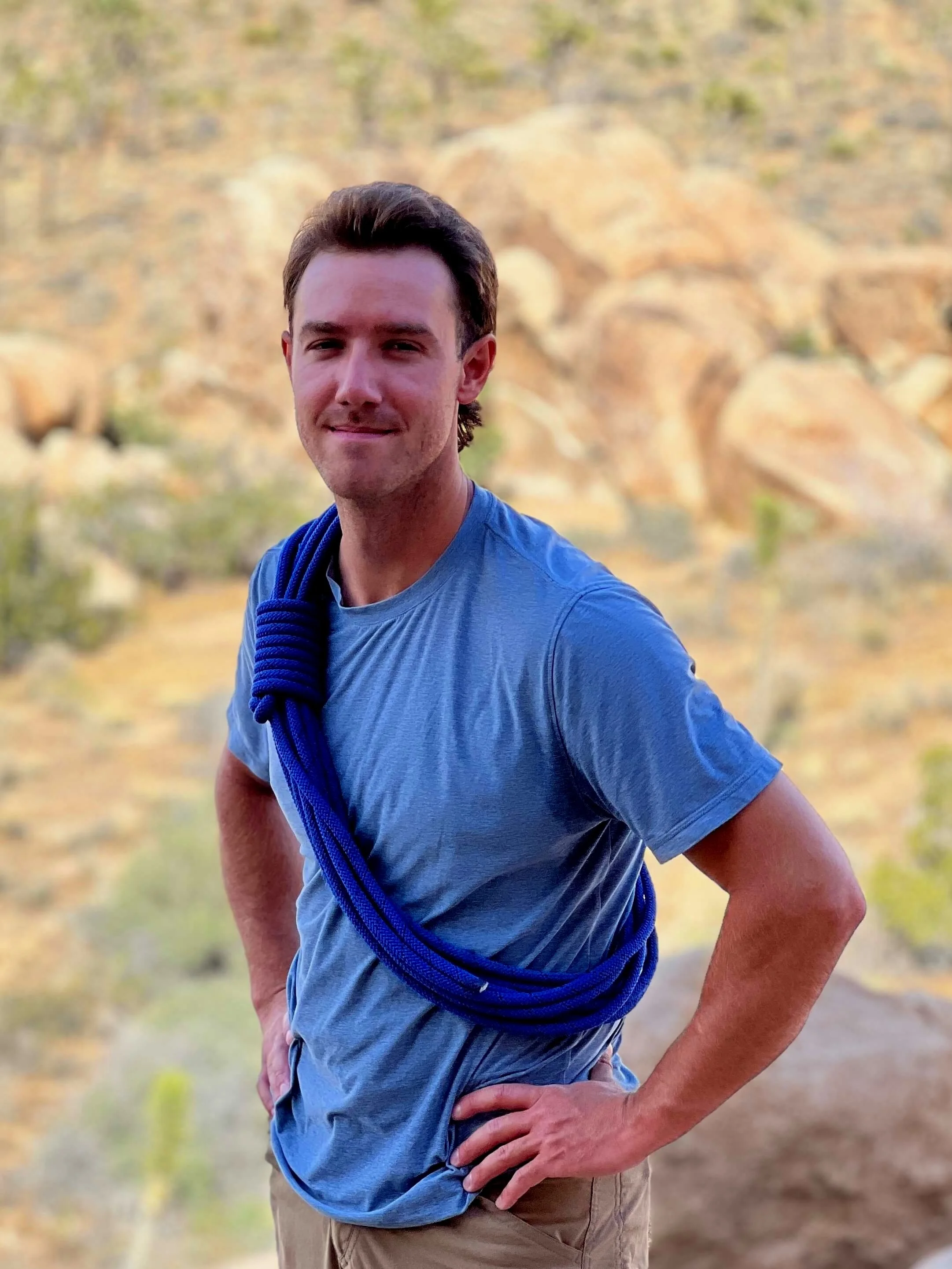 Nick Cushman, AMGA Single Pitch Instructor and Joshua Tree local