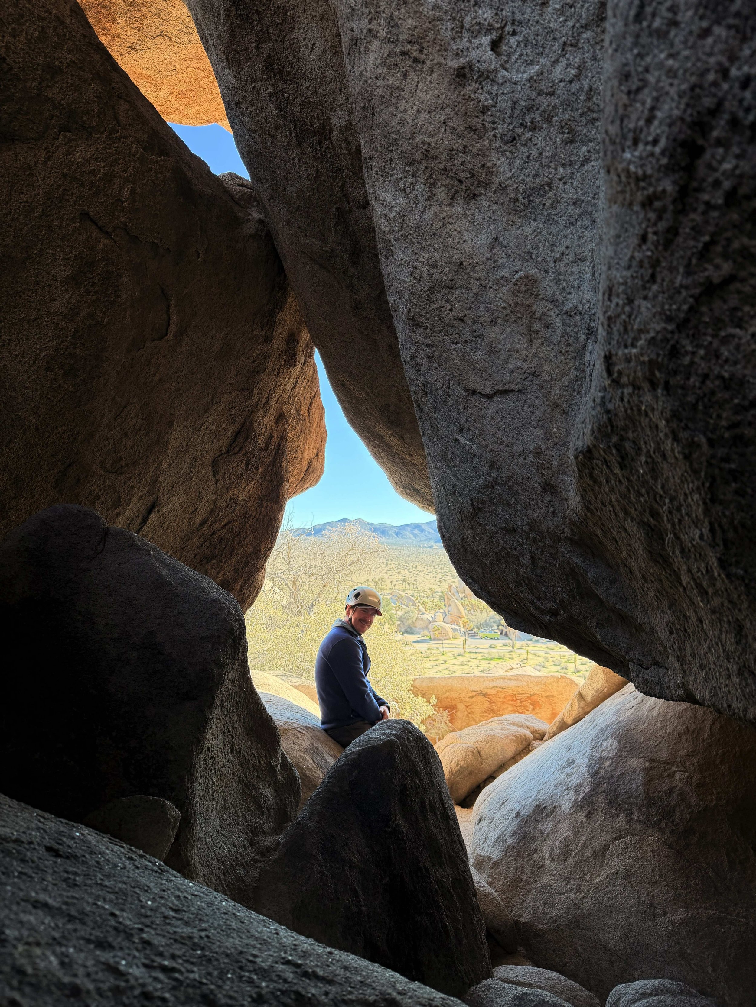 Guided caves and corridors adventure in Joshua Tree National Park