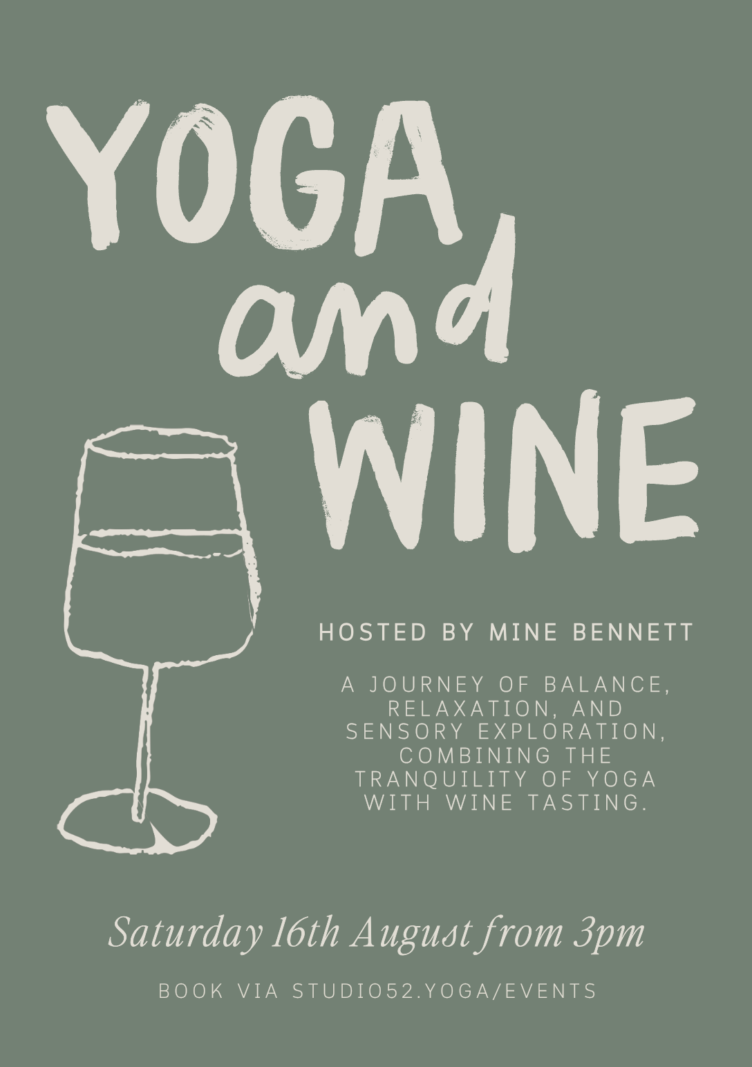 Yoga & Wine with Mine Bennett