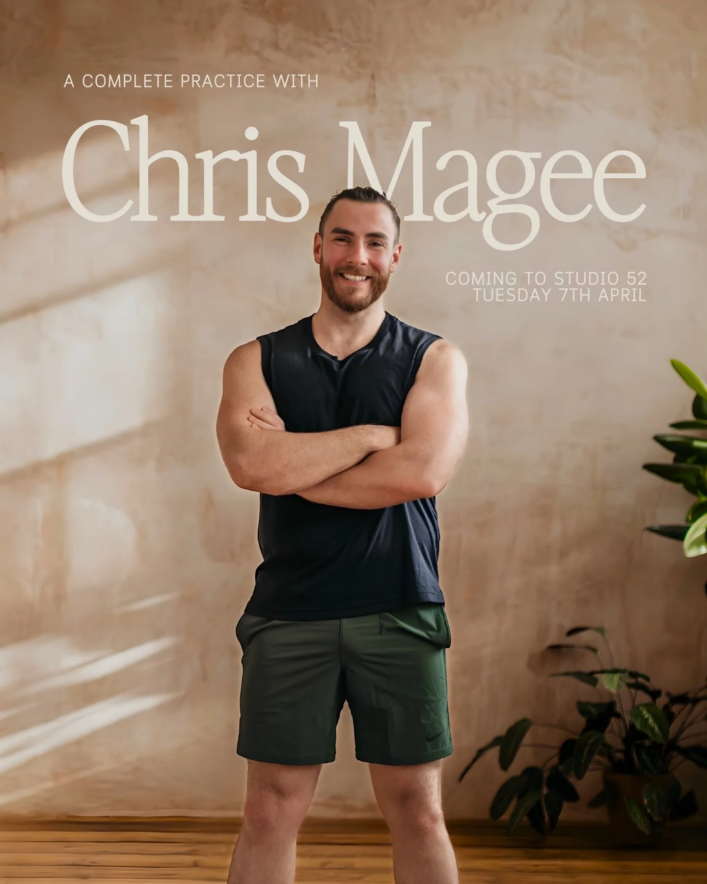 We&rsquo;re delighted to welcome Chris Magee to Studio 52 for a special 90-minute class takeover on Tuesday 7th April at 6pm. 

Originally from Belfast and now based in Los Angeles, Chris will guide The Complete Practice &mdash; a dynamic vinyasa jou