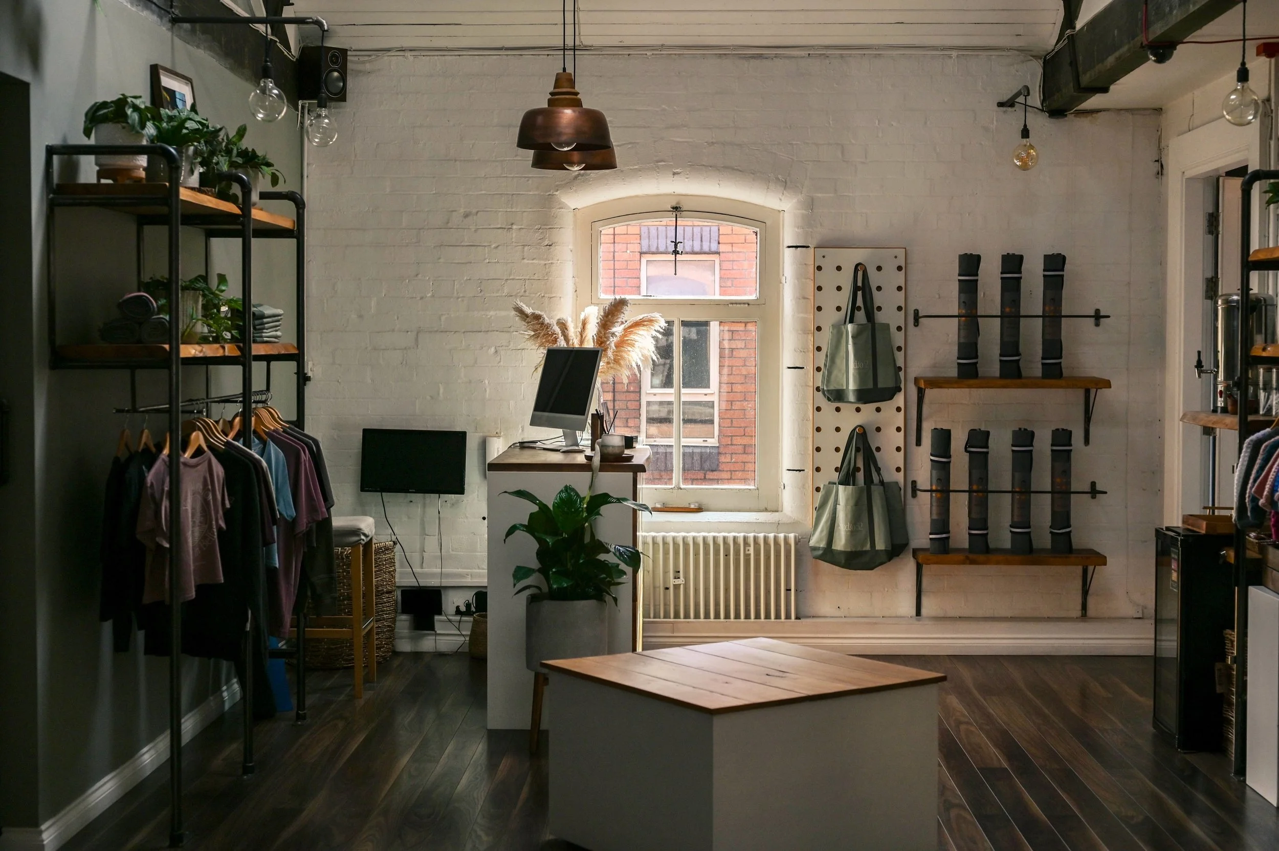 A little reminder from your Studio 52 team.

Our tea station and filtered water are always complimentary for students to enjoy.

Everything else in our shop area &mdash; including drinks, energy bars, towels, grip socks and merchandise &mdash; must b