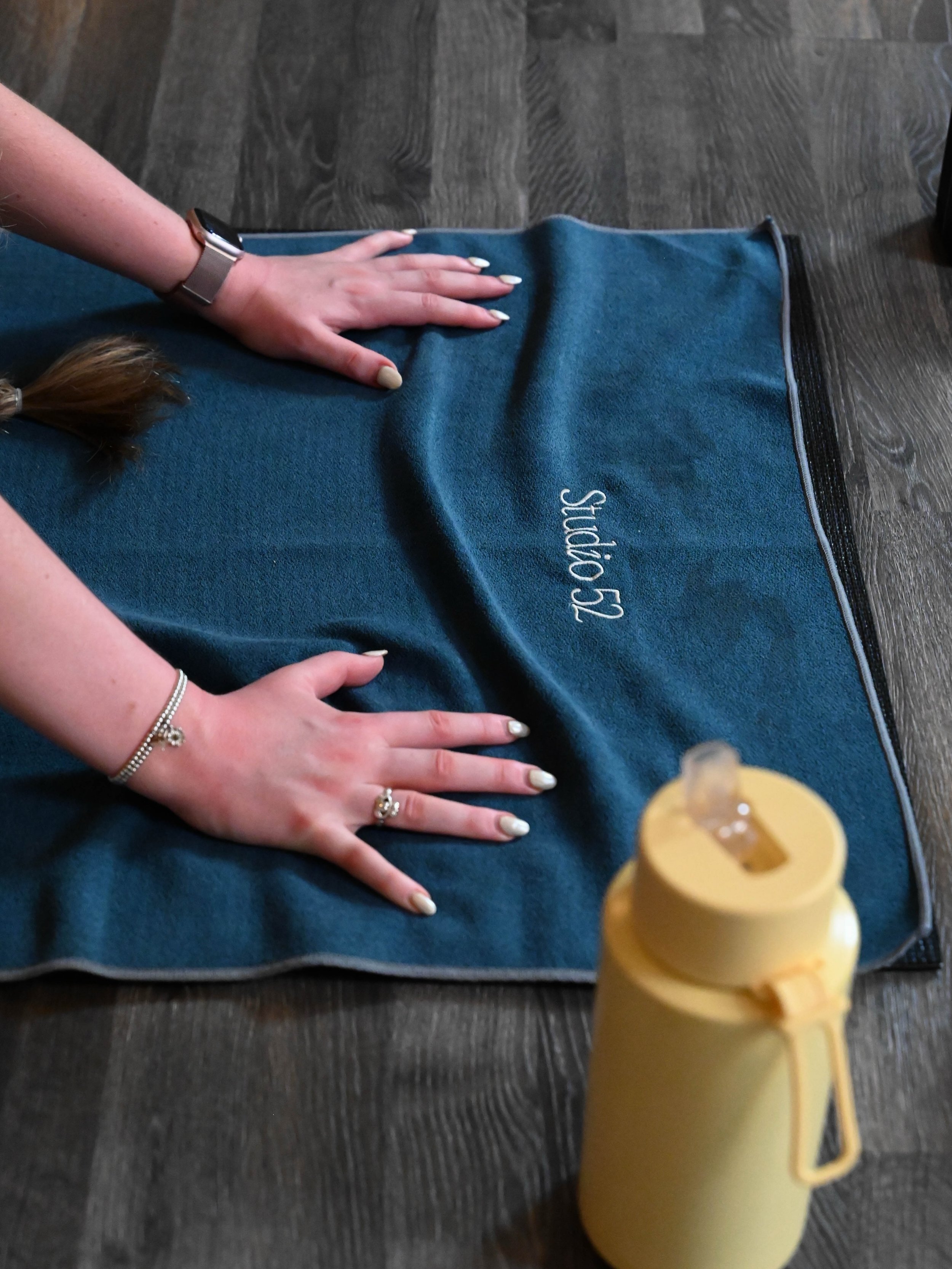 A little extra grip, right when you need it.

Our Studio 52 mat towels are designed to add extra grip in our infrared classes &mdash; simply place one over your mat and move with more confidence. Easy to wash and always available in the studio.