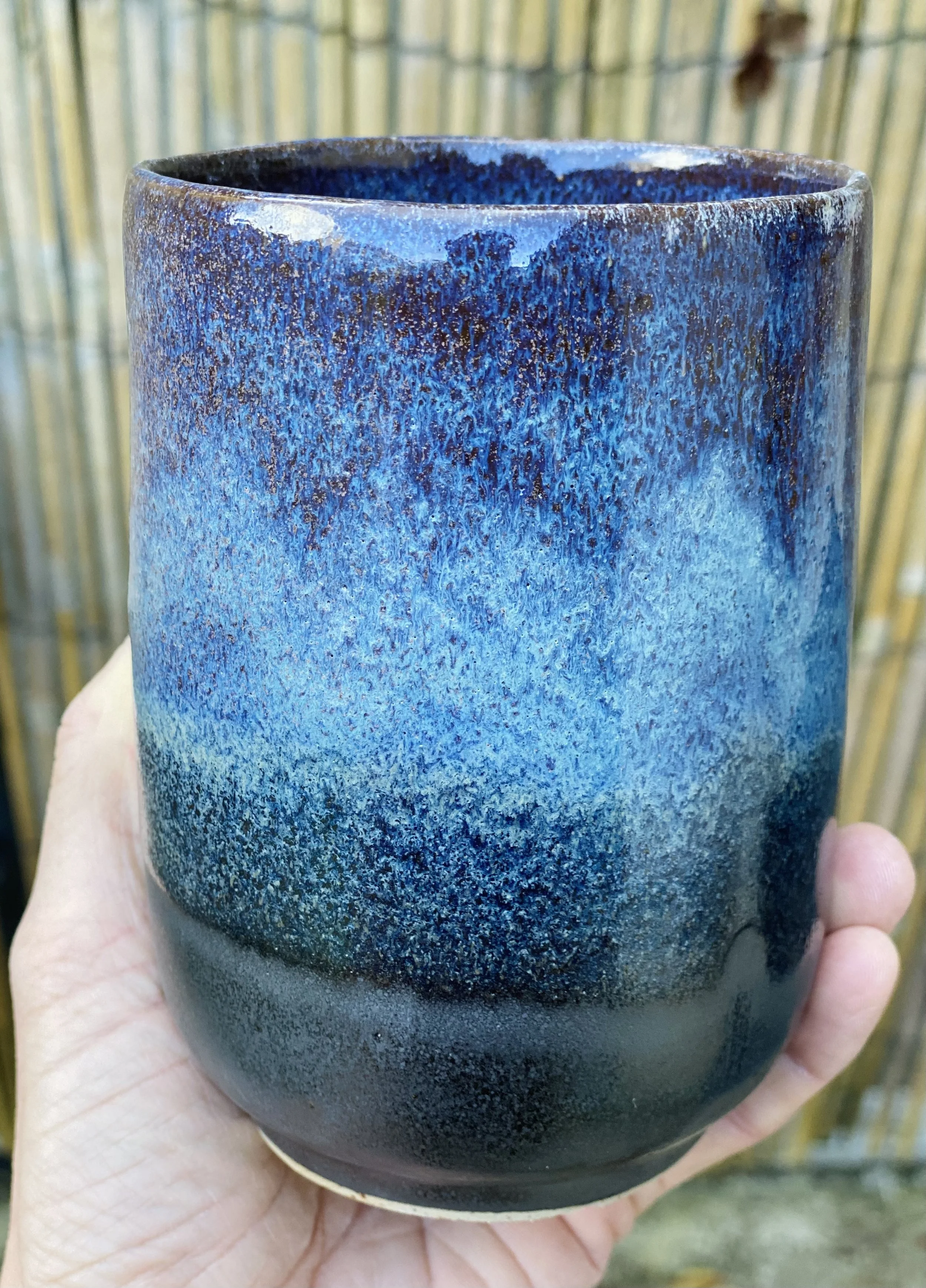 Grand mug et pique fleurs / vendu