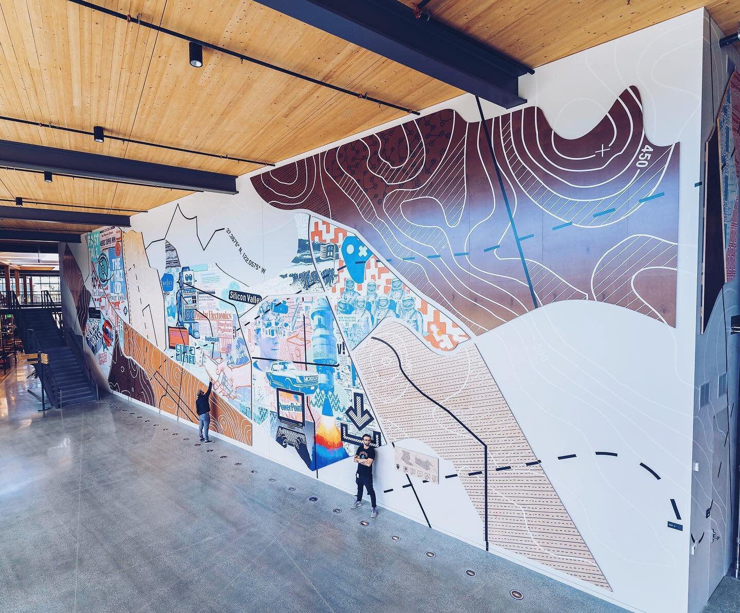 It is by learning from our past that we can confidently look to the future. Recent multi-media mural created in collaboration with the archivist of Microsoft Silicon Valley. 

Designed in collaboration with @sean_evergreen while at Acrylicize.
