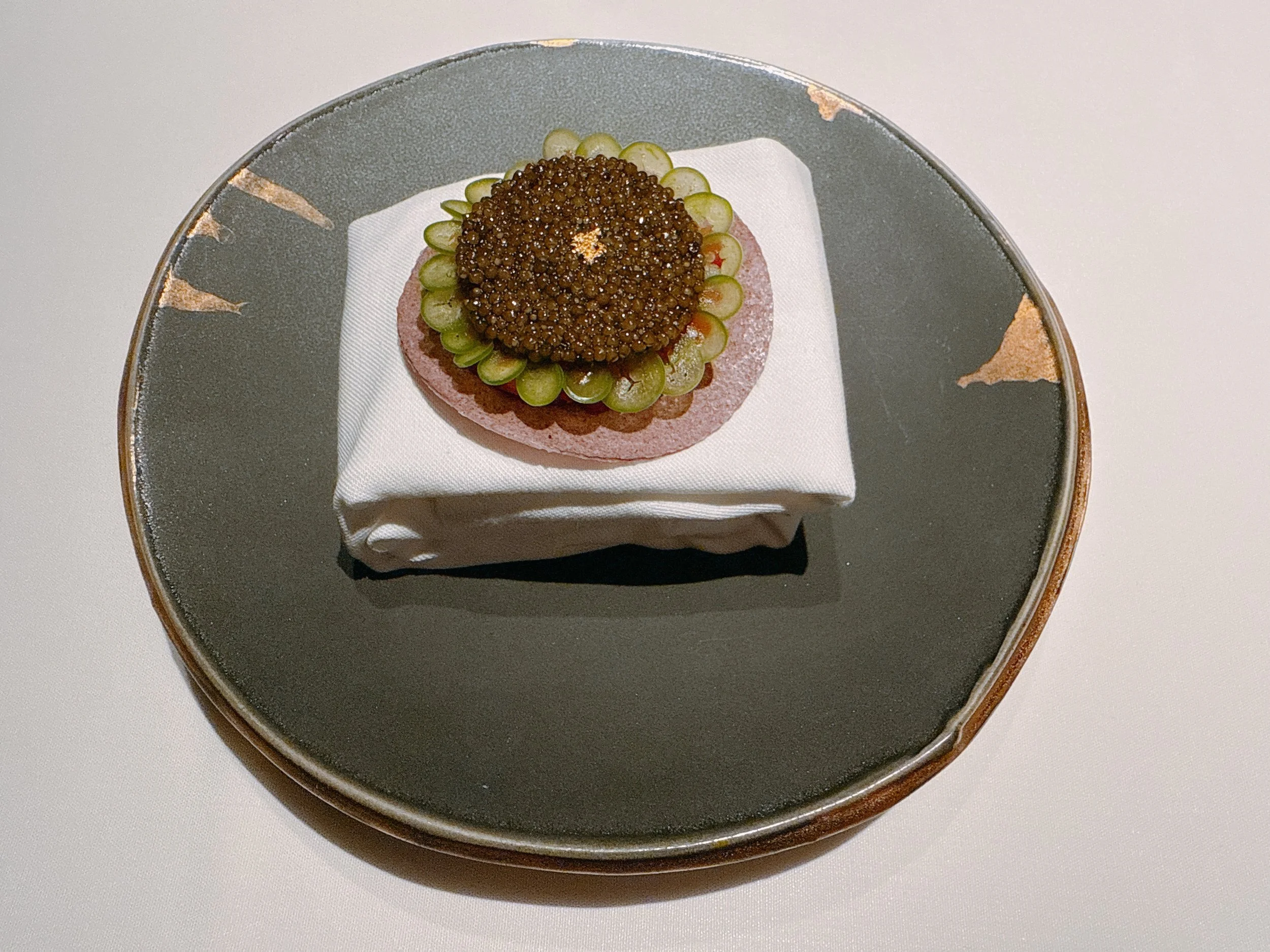 Blue fin tuna, avocados, caviar