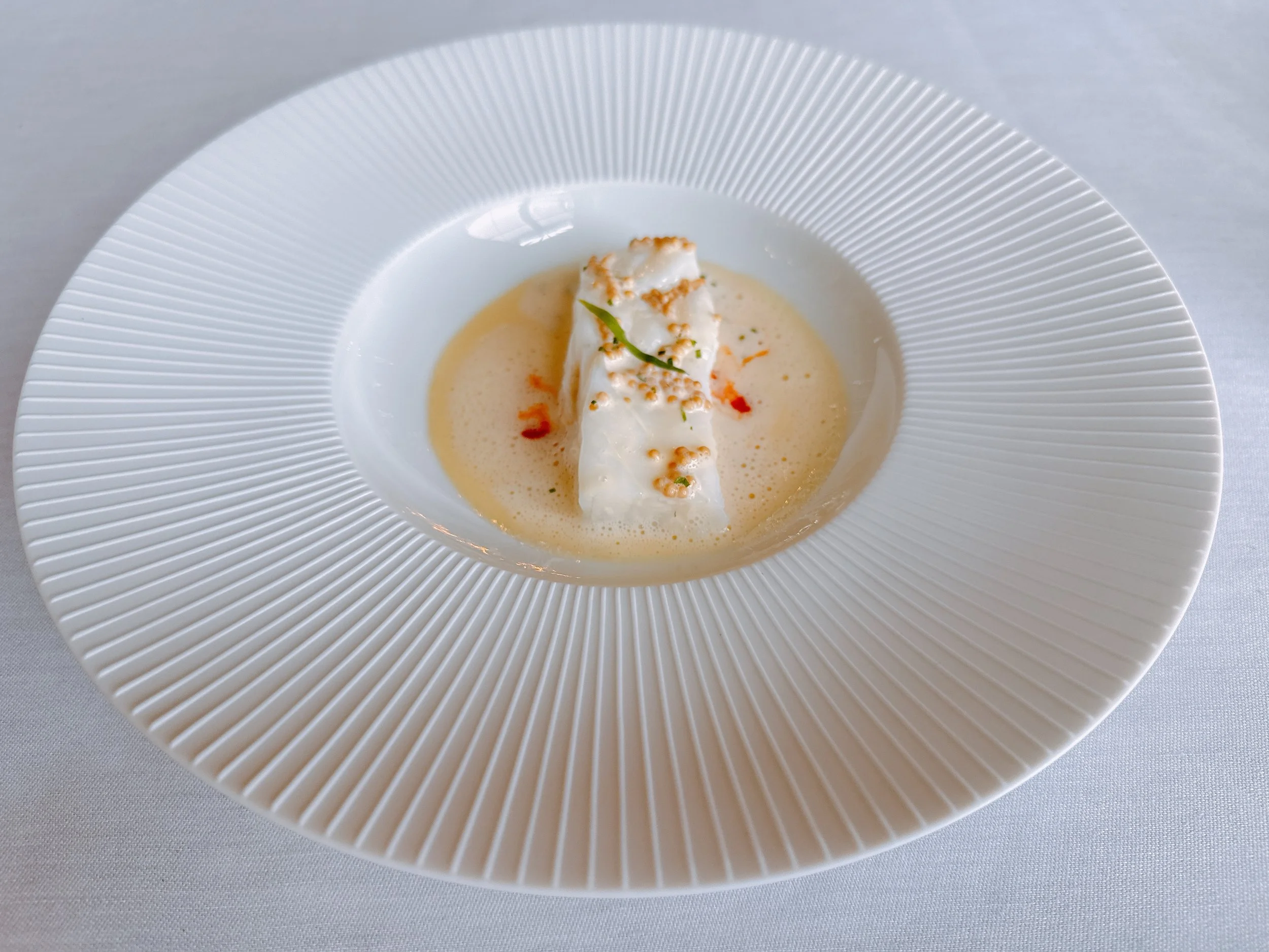 Turbot, tomatoes, beurre blanc