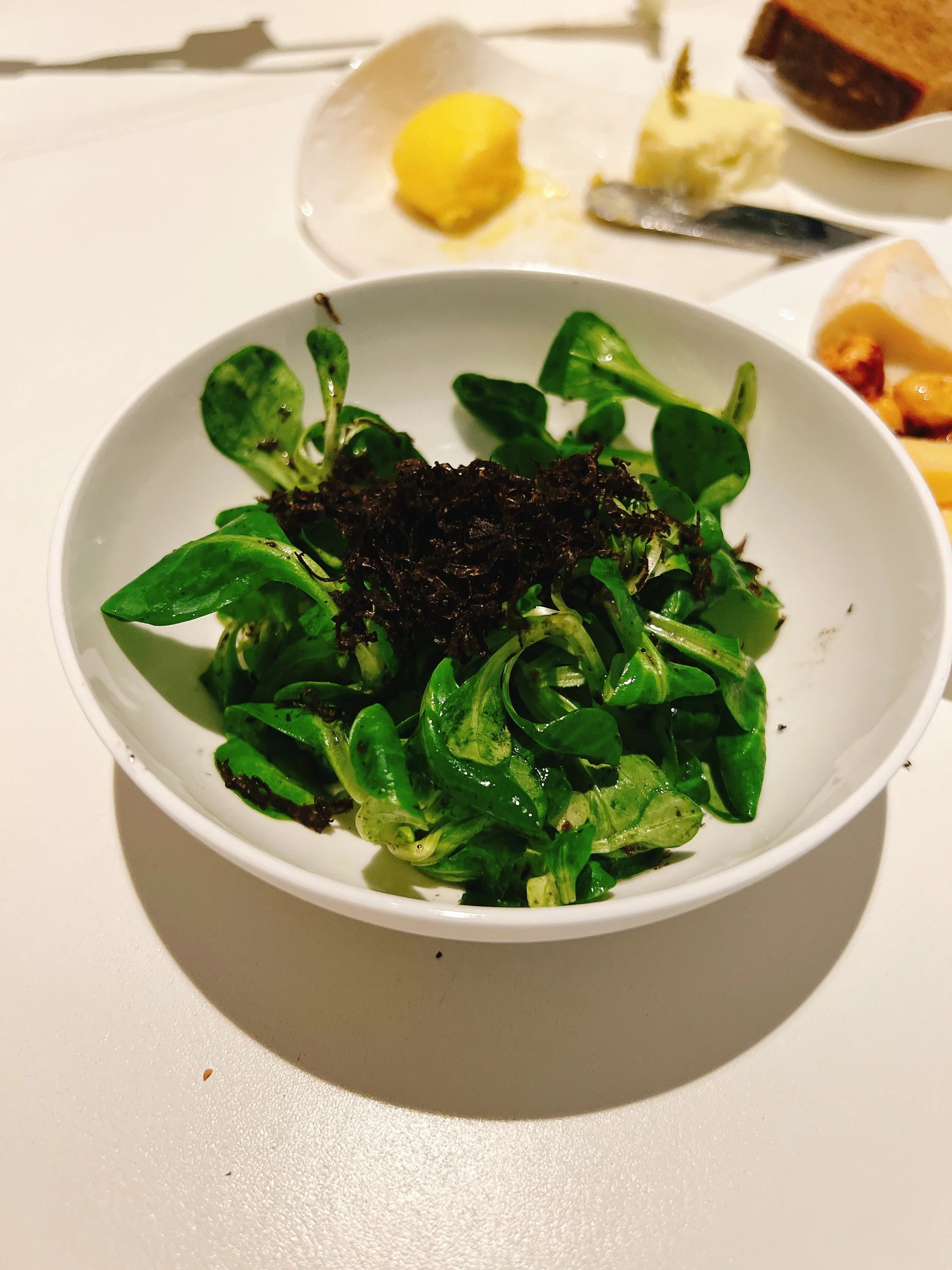 Salad, truffles