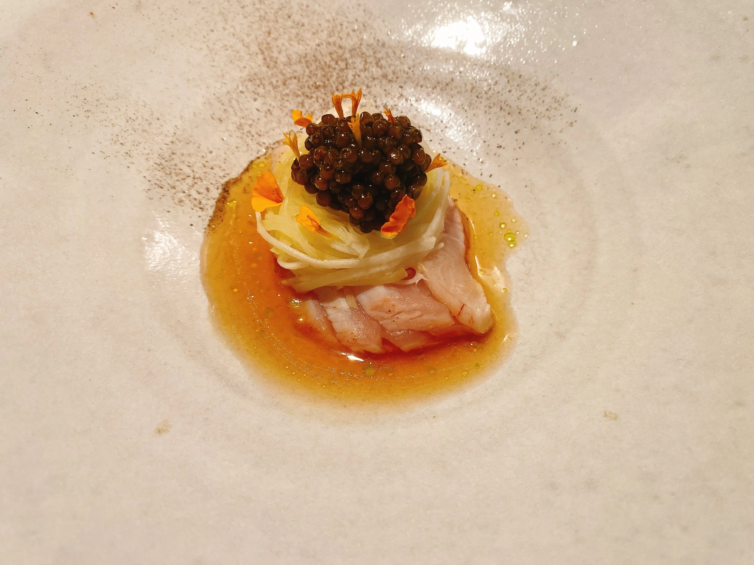 Hamachi, caviar
