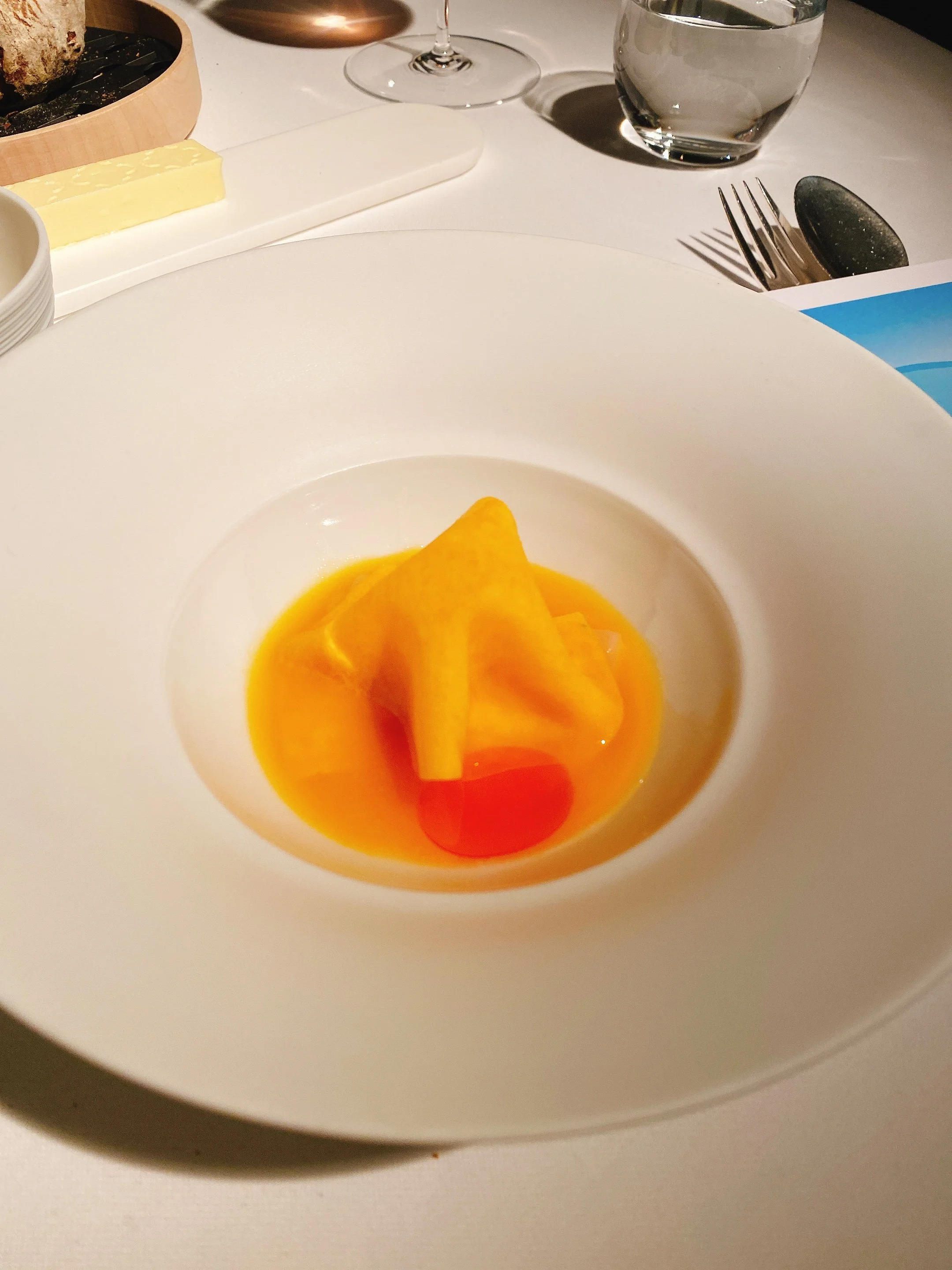 Pickled pumpkin, trout