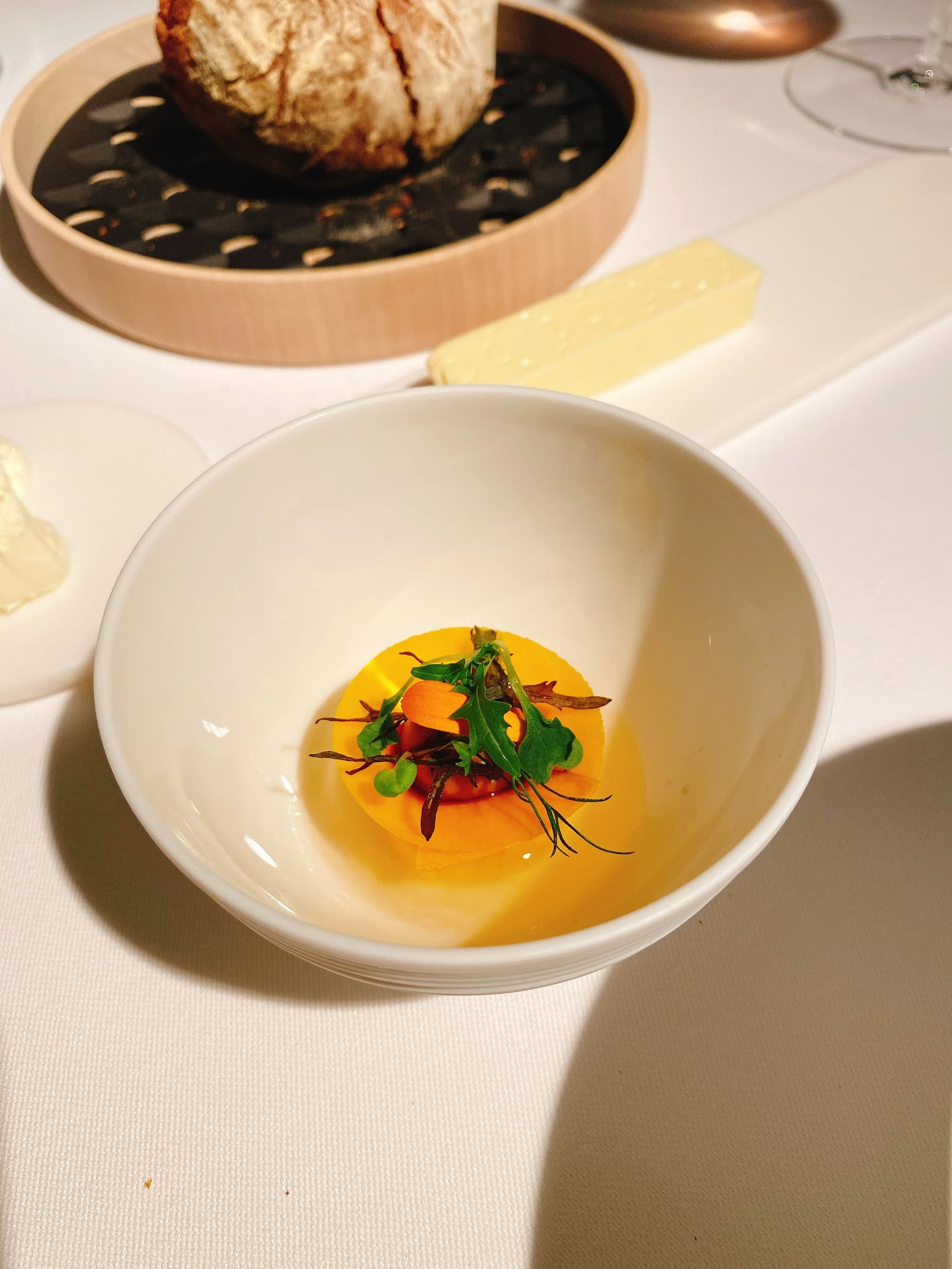 Pickled trout, pumpkin