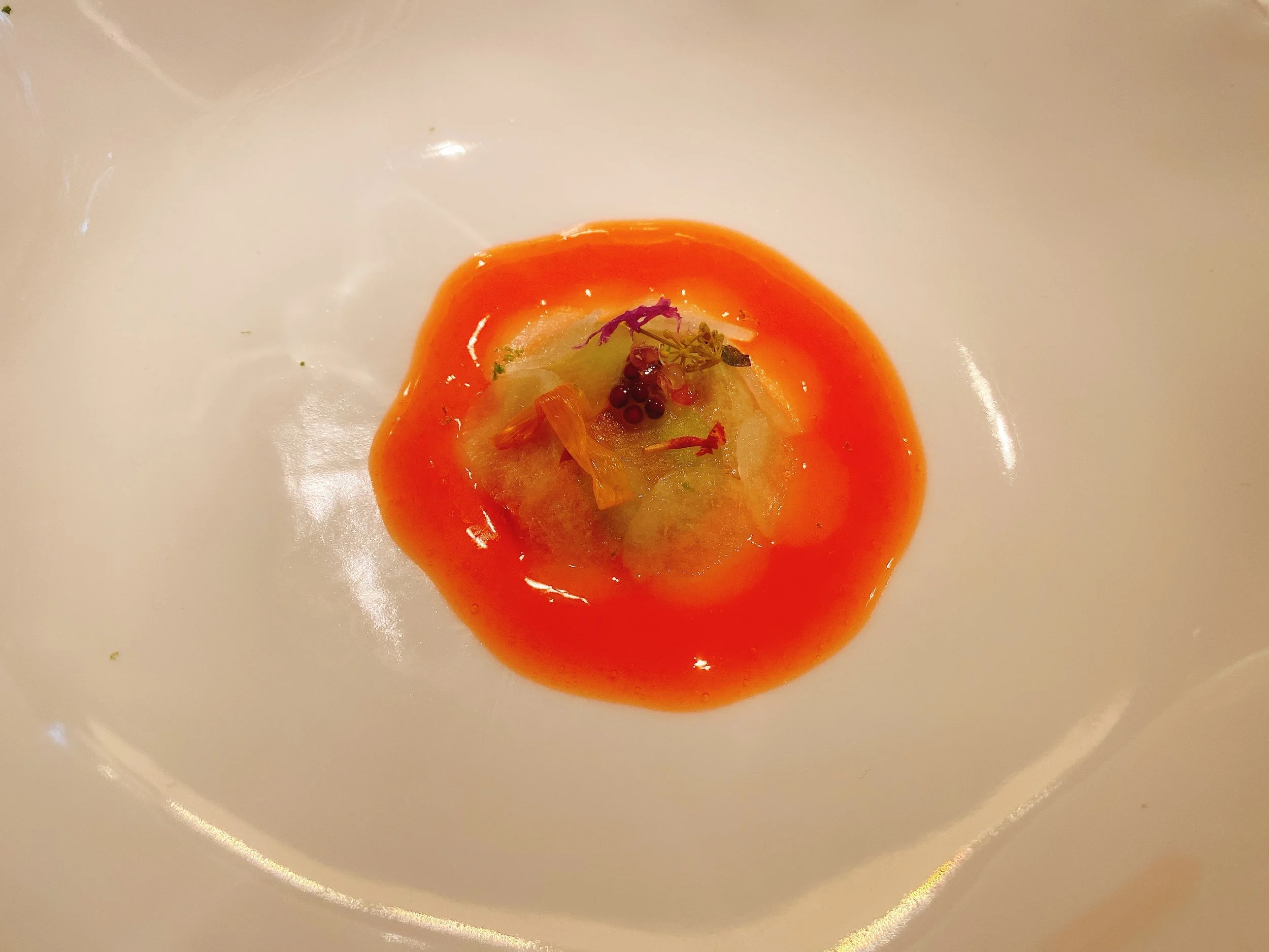 Pickles, romesco sauce