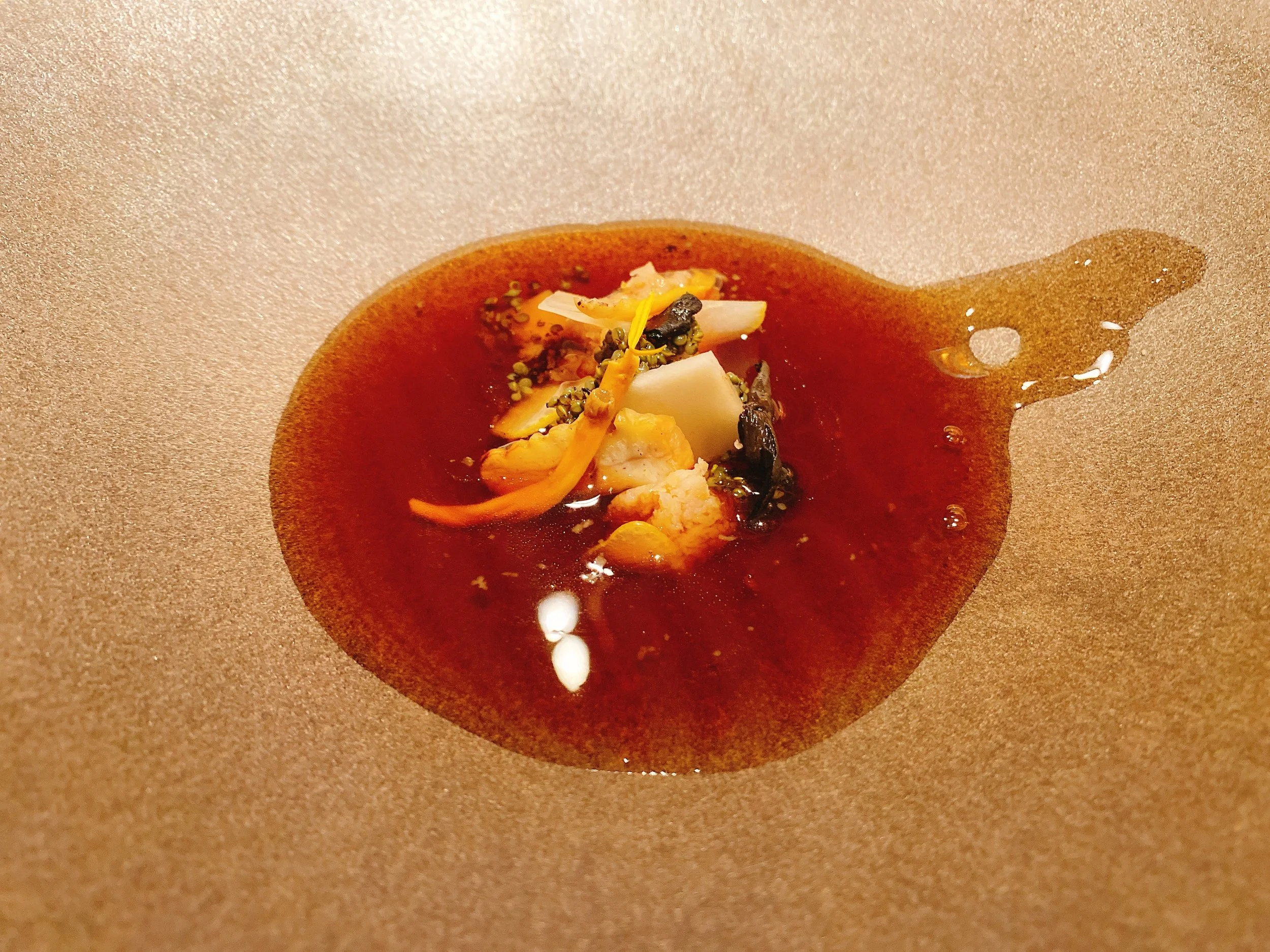 Sunchoke consomme