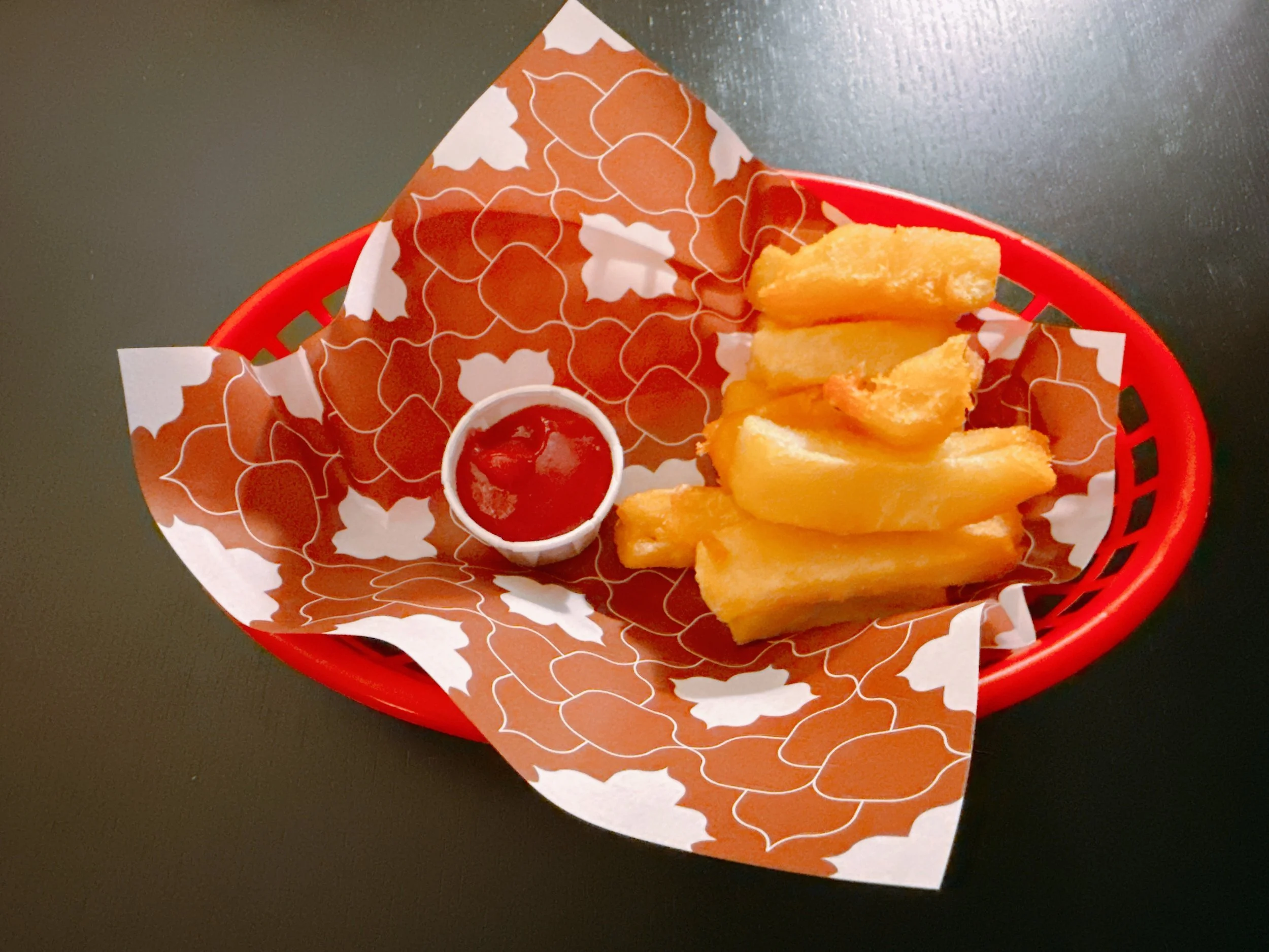 French fries, ketchup