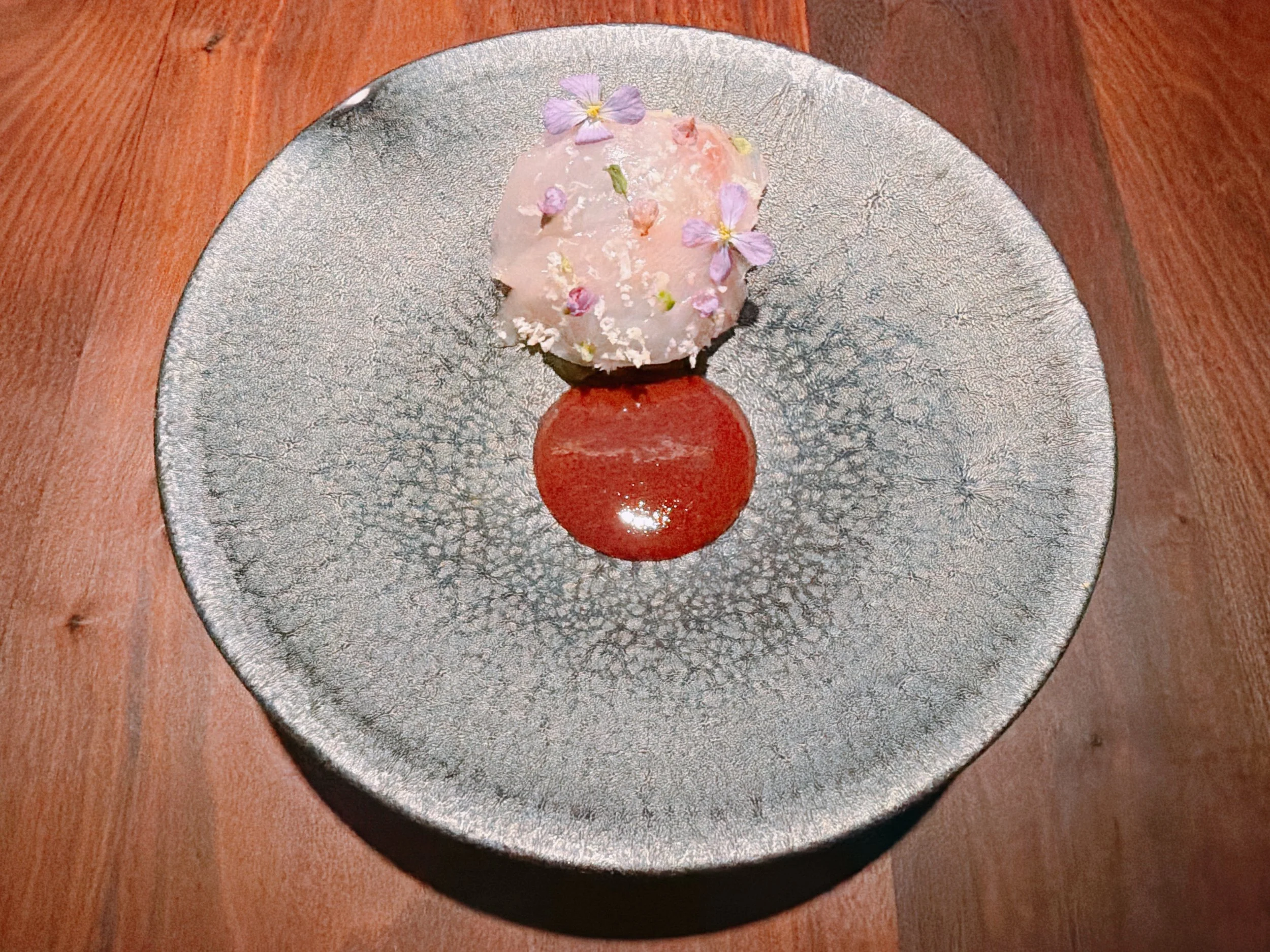 Shima aji, cherry, perilla