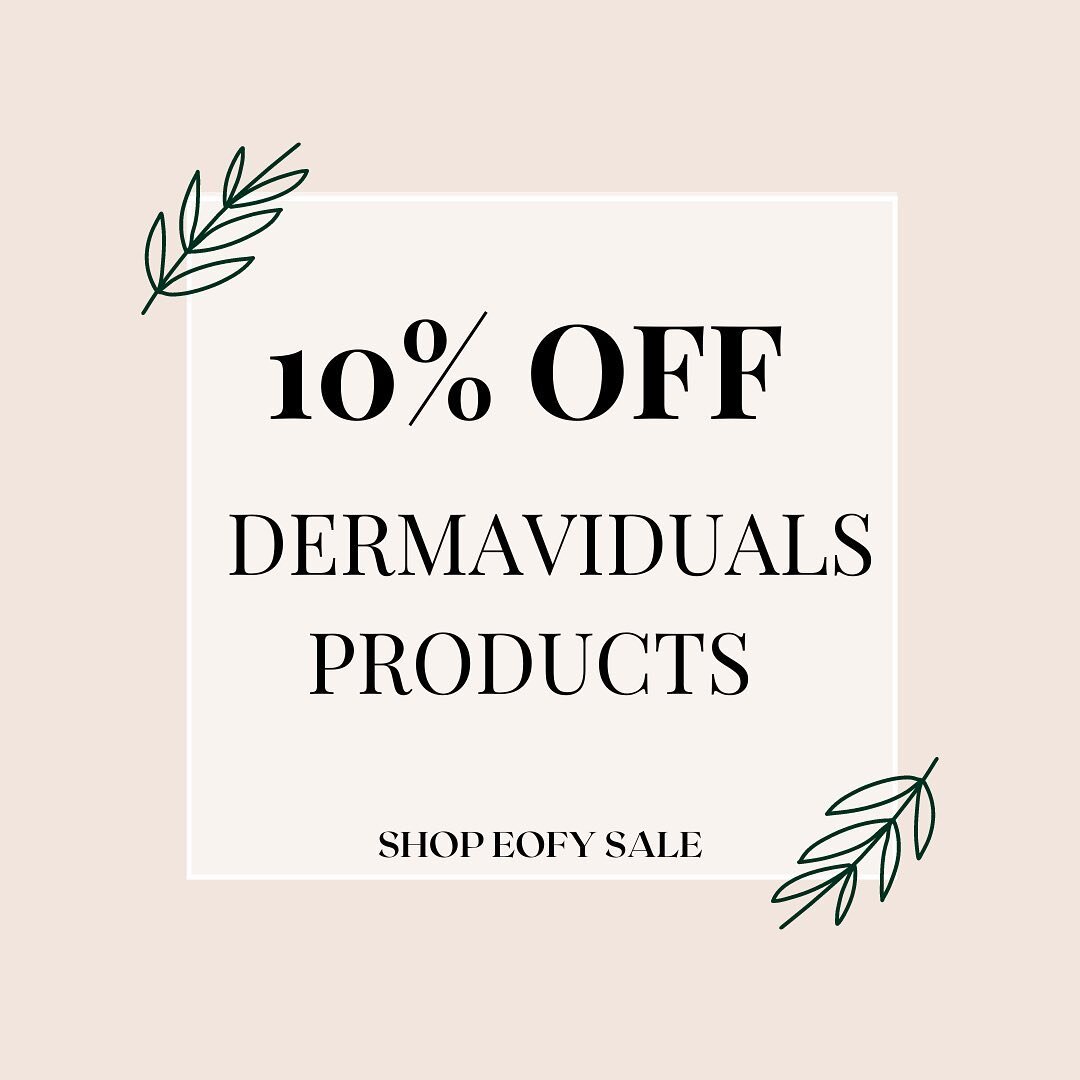 This is NOT a drill 🚨

All Dermaviduals products are 10% off until June 30th! 

PRE-ORDER IS ESSENTIAL 
Please DM or call (03) 8719 0524 to place your @dermaviduals product order ✨
&bull;
&bull;
&bull;
&bull;
#dermaviduals #eofysale #sale #skincare 