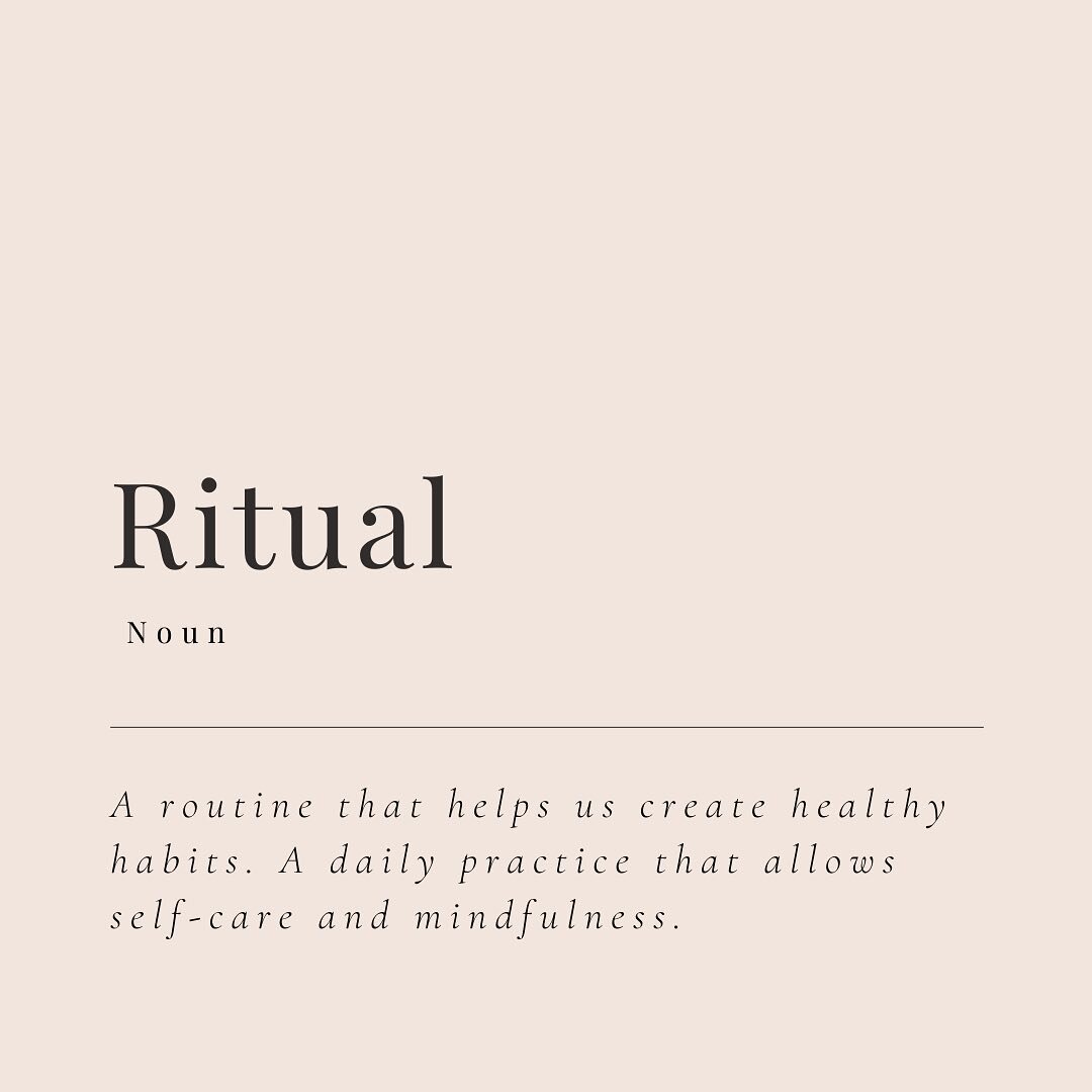 The word &lsquo;Ritual&rsquo; has such an important meaning behind it. 
Ritual is about taking time out of the day to give love and care to yourself. 

We believe creating small moments throughout the day to give back to ourselves makes a big impact.