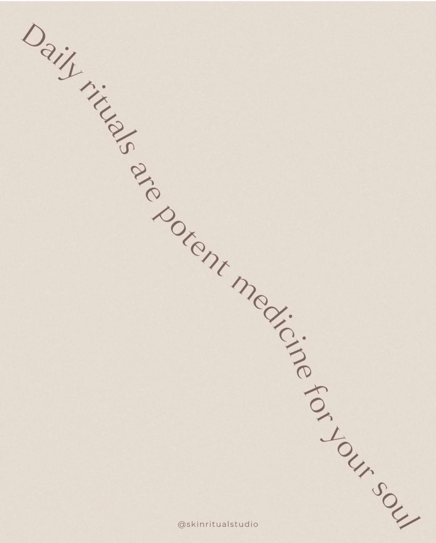 Daily rituals = soul medicine 🤍
