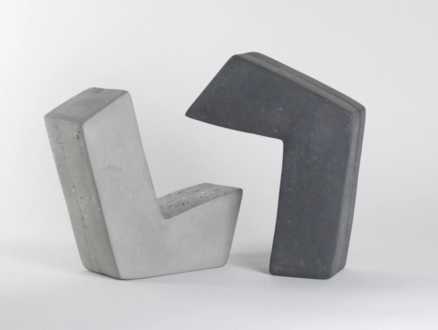 Small concrete and beeswax sculptures modeled after Ajax