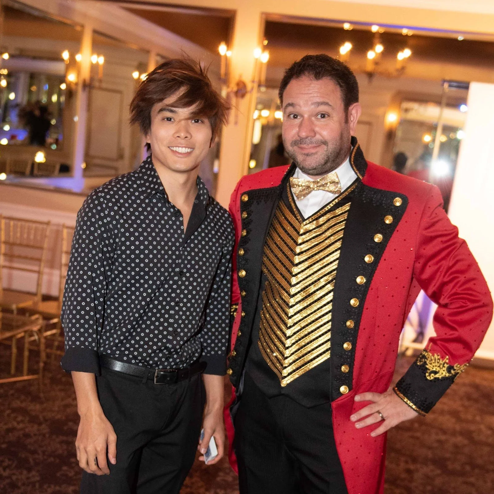 San Francisco magician Robert strong pictured with Shin Lim in Las Vegas.
