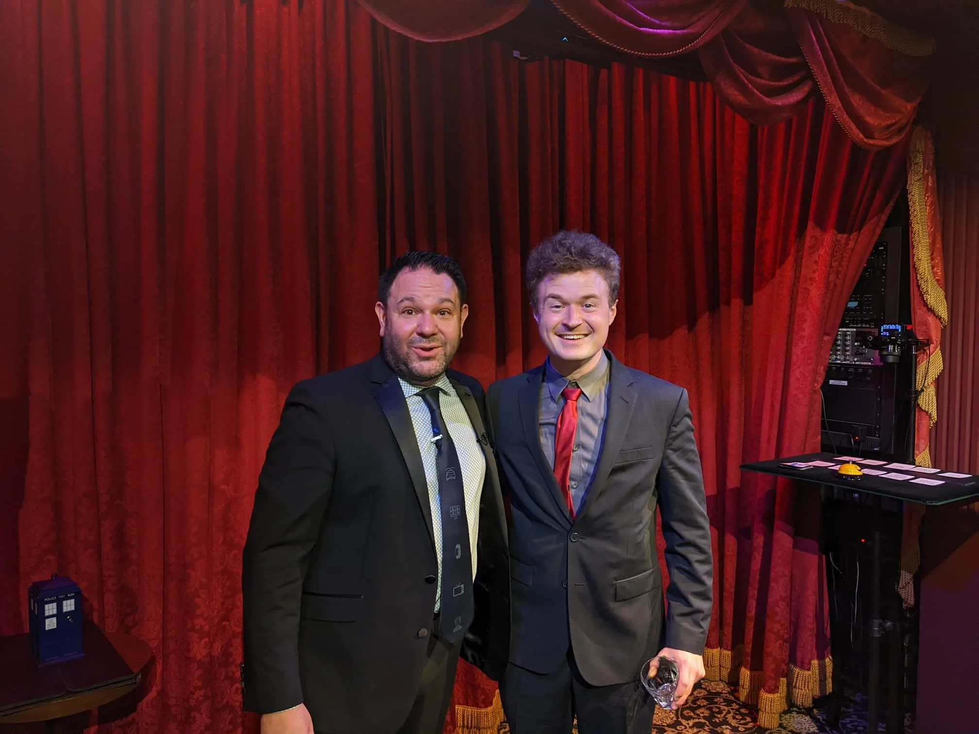 Los Angeles magician Robert Strong before his show.