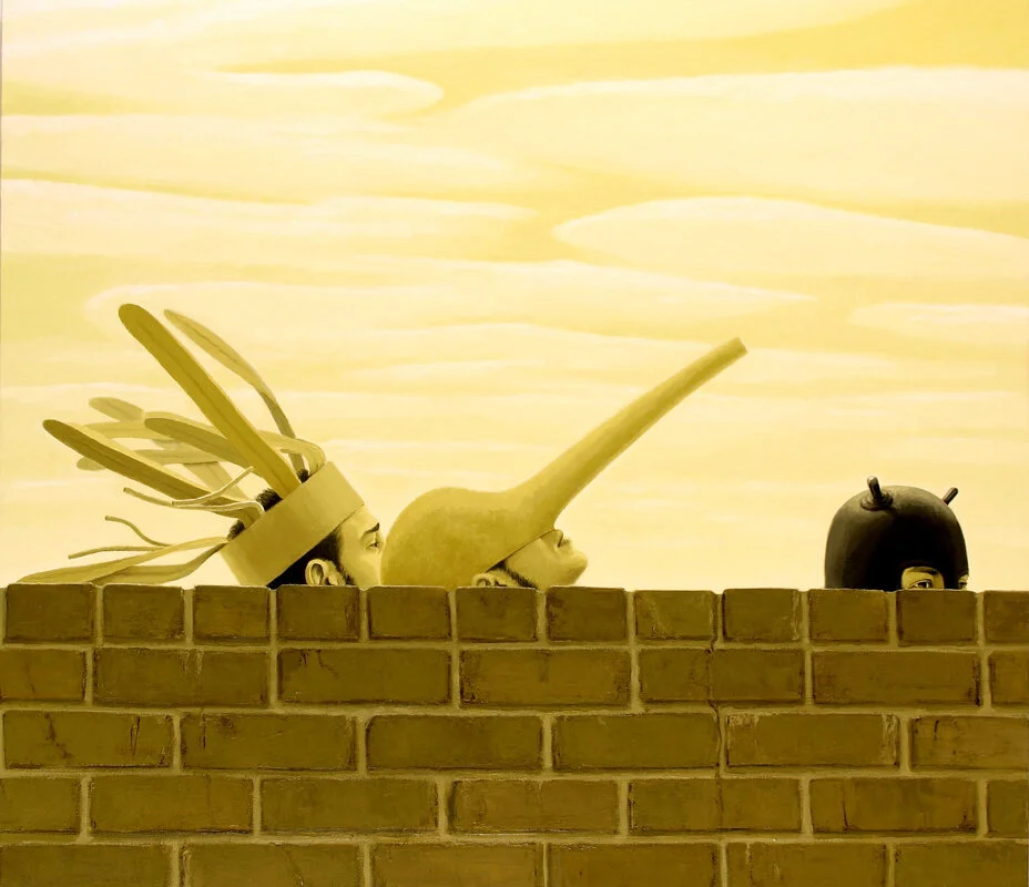 Travelers, oil on canvas, 42" x 48" 