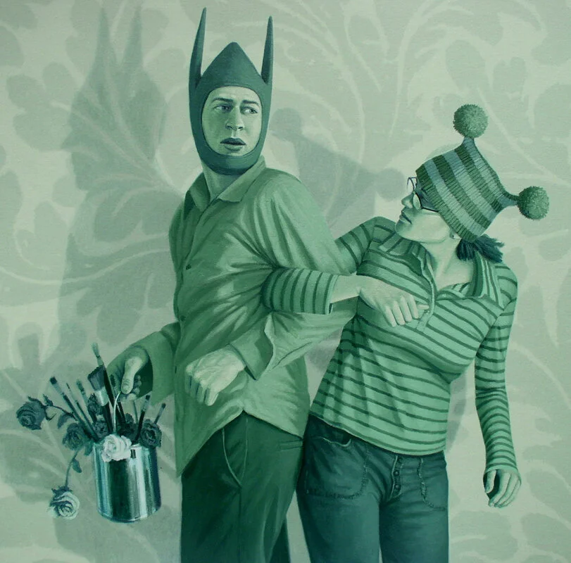 Tangled Joy, oil on canvas, 42" x 42" 