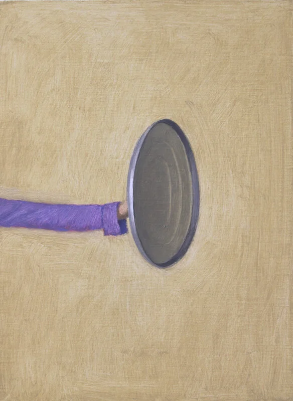 Shield, oil on panel, 9" x 6.5" 