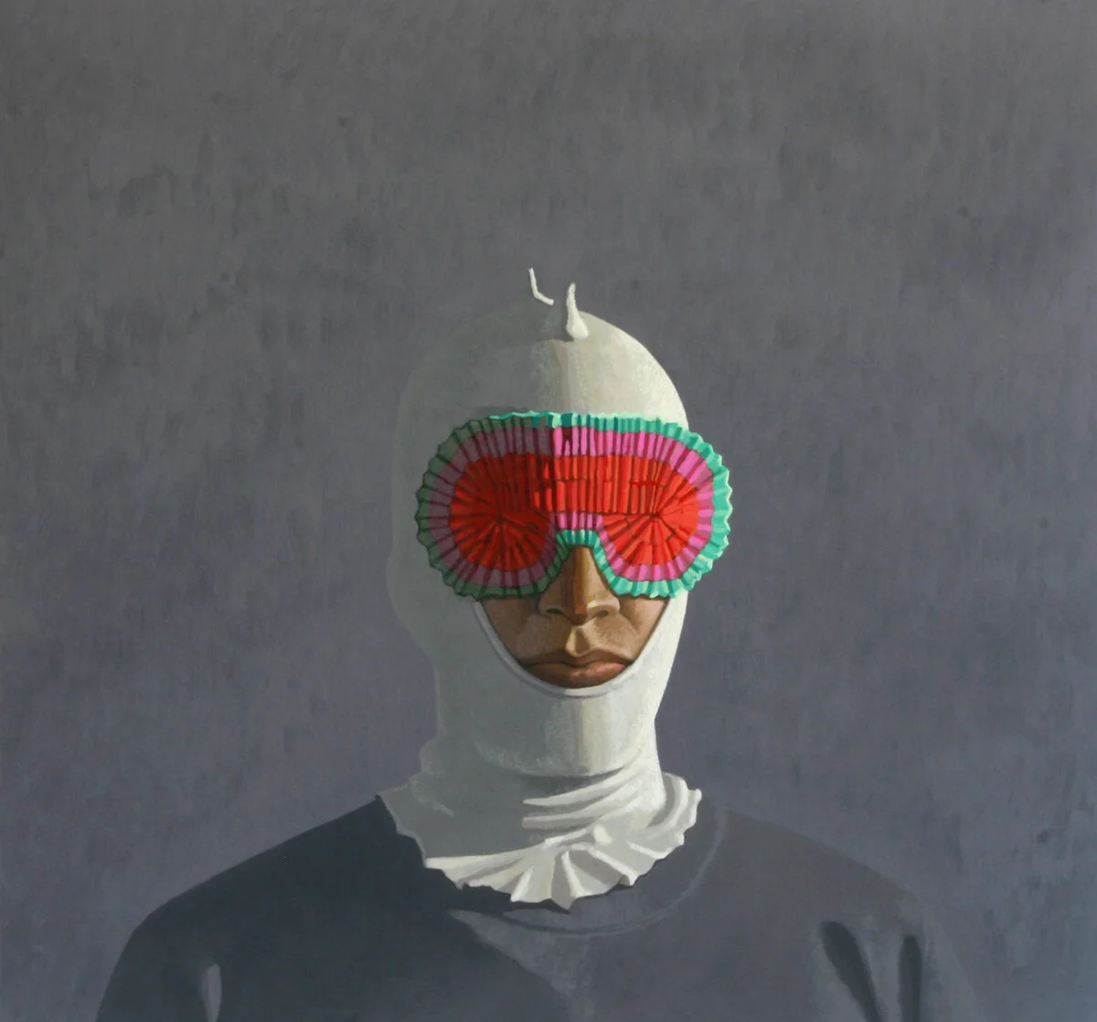 Amnesiac (study), casein, gouache, and watercolor on board, 15" x 16"