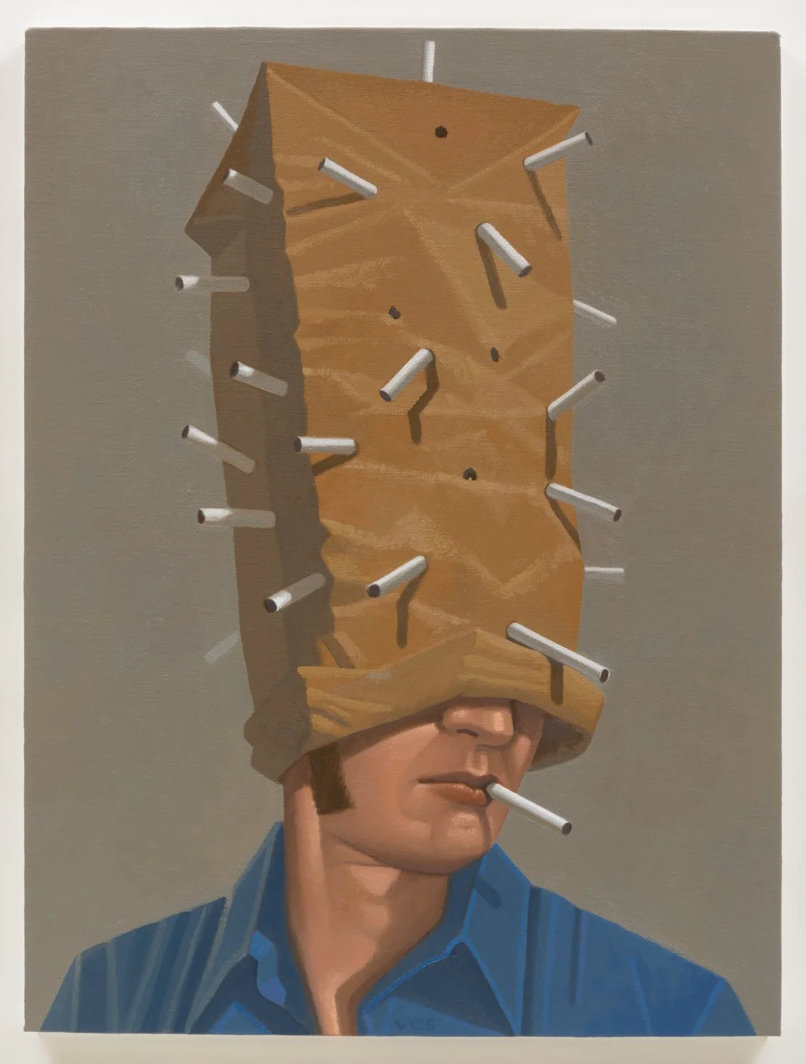 Good Ol' Downtown Brown, 2016, oil on canvas, 24" x 18"