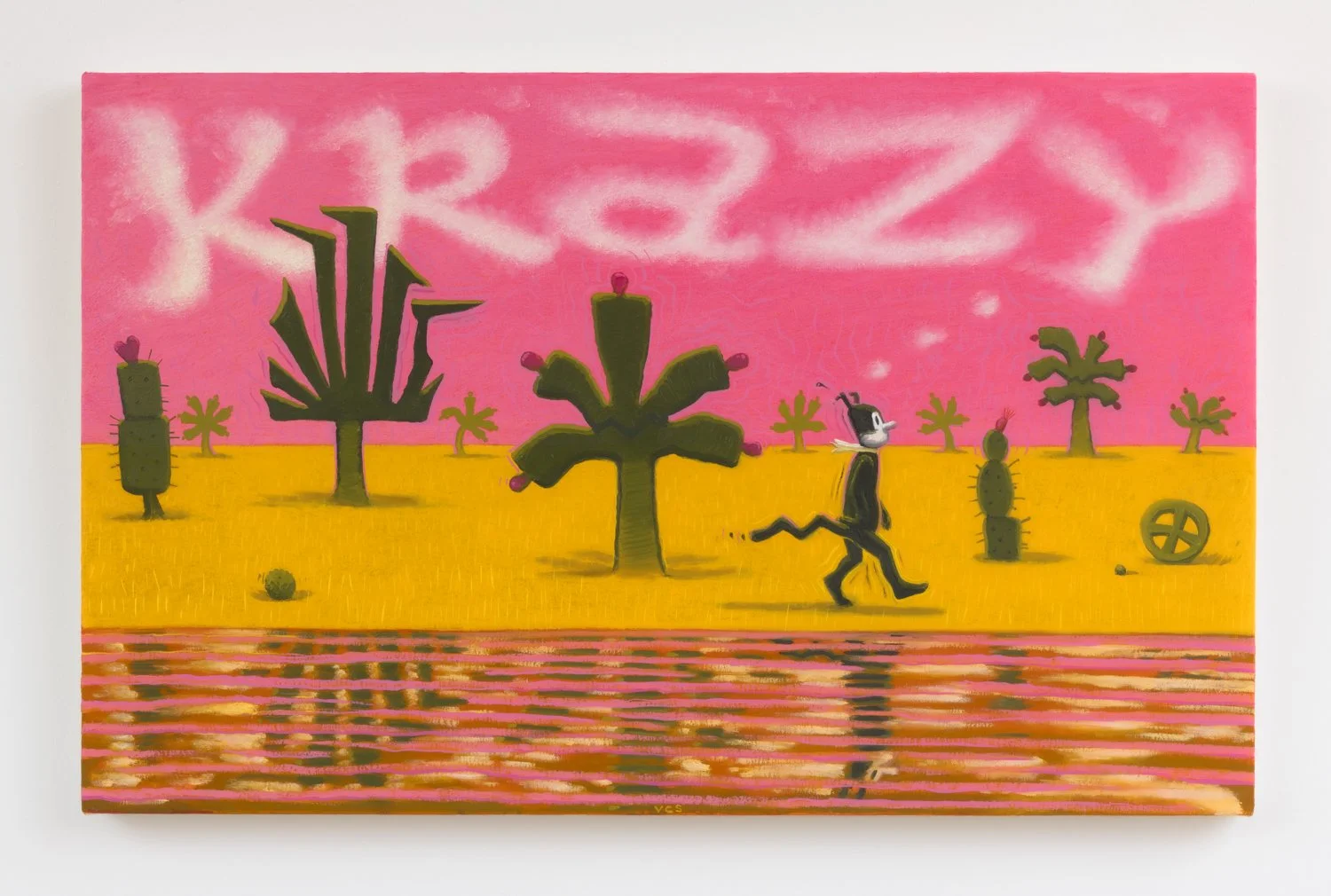 Krazy Season (Joshua Tree), oil on canvas, 24" x 38"