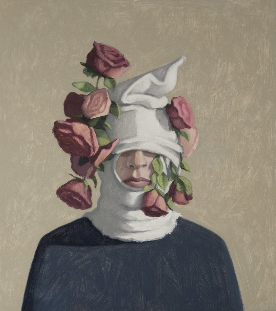 Reliquary, oil on panel, 13.75” x 12.25”