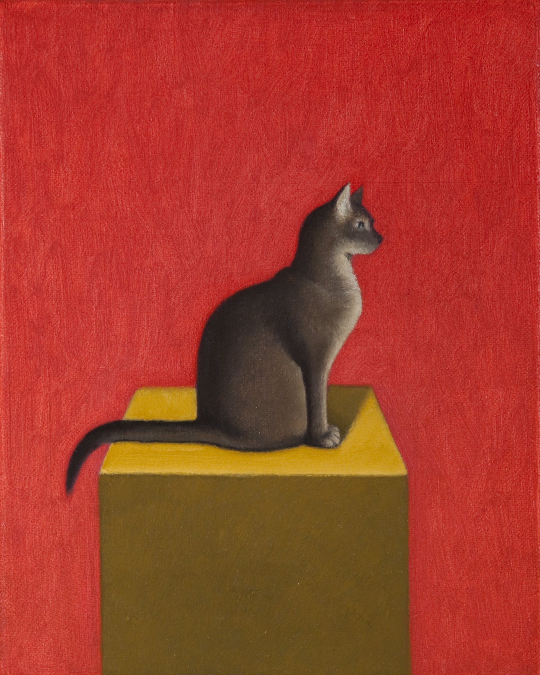 The Sphinx, oil on canvas, 10" x 8" 