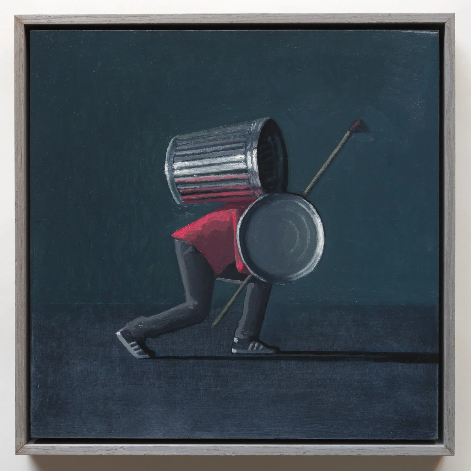 Night Mover, oil on panel, 12" x 12"