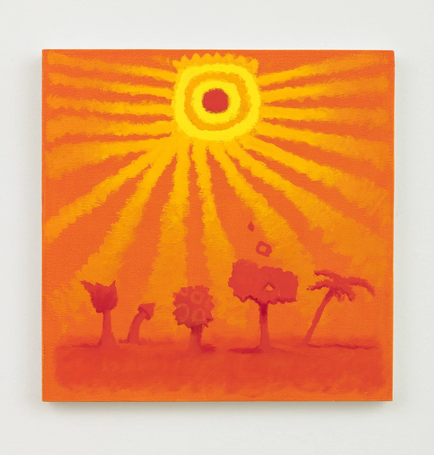 The Sun God, oil on panel, 12" x 12"