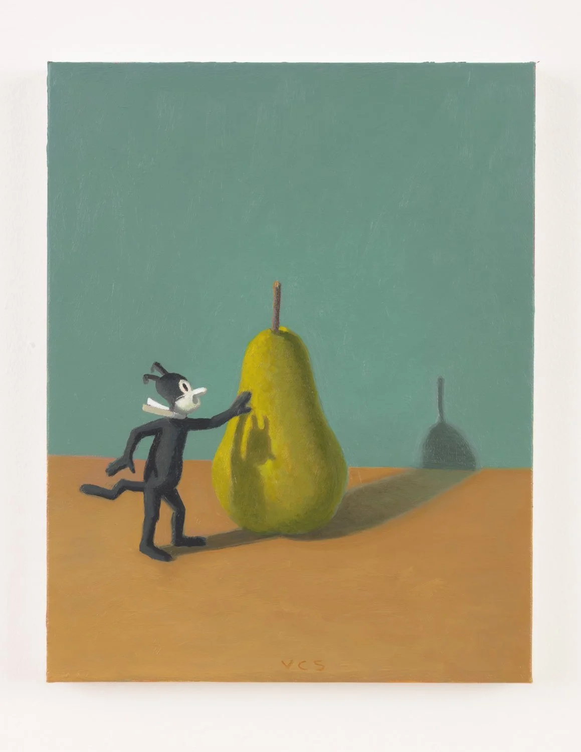 Krazy Pear, 2023, oil on canvas, 14" x 11"