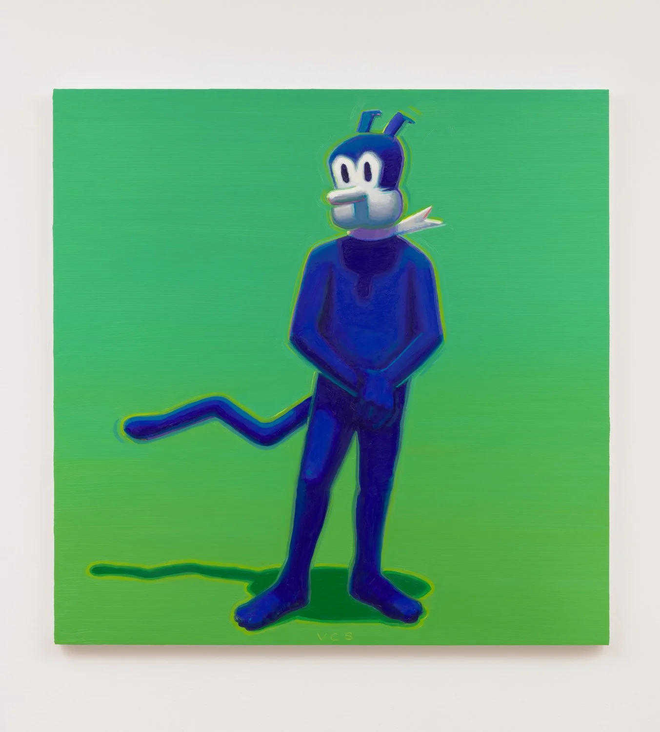 Full-Spectrum Kat (Green), 2025, oil on canvas, 36” x 36”