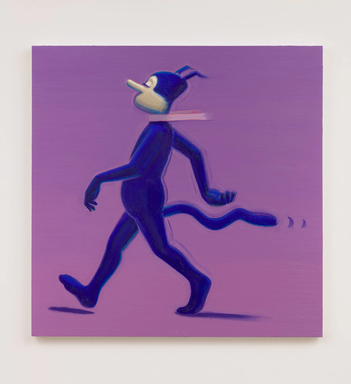 Full-Spectrum Kat (Violet), 2025, oil on canvas, 36” x 36”