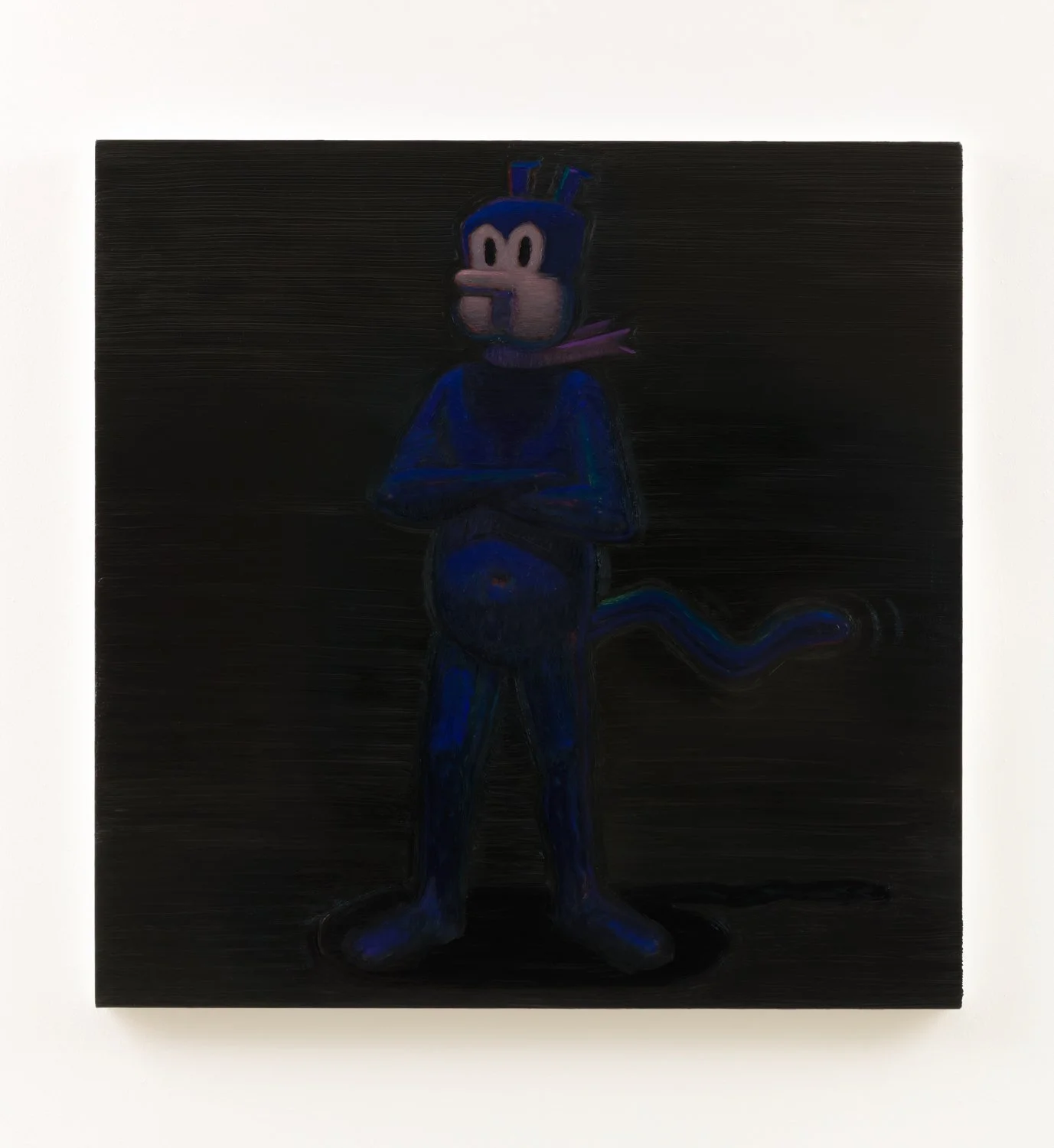 Black Kat, 2025, oil on canvas, 36” x 36”