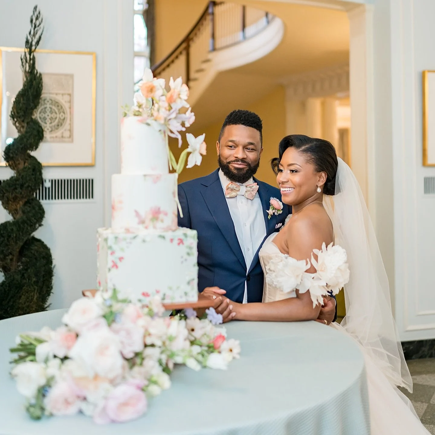 My favorite moment. 
We can forgo the cake face smashing but never a couple cutting into their wedding cake together. There is so much joy surrounding these photos. During a day that can be fast paced and staggering it&rsquo;s a privilege to contribu