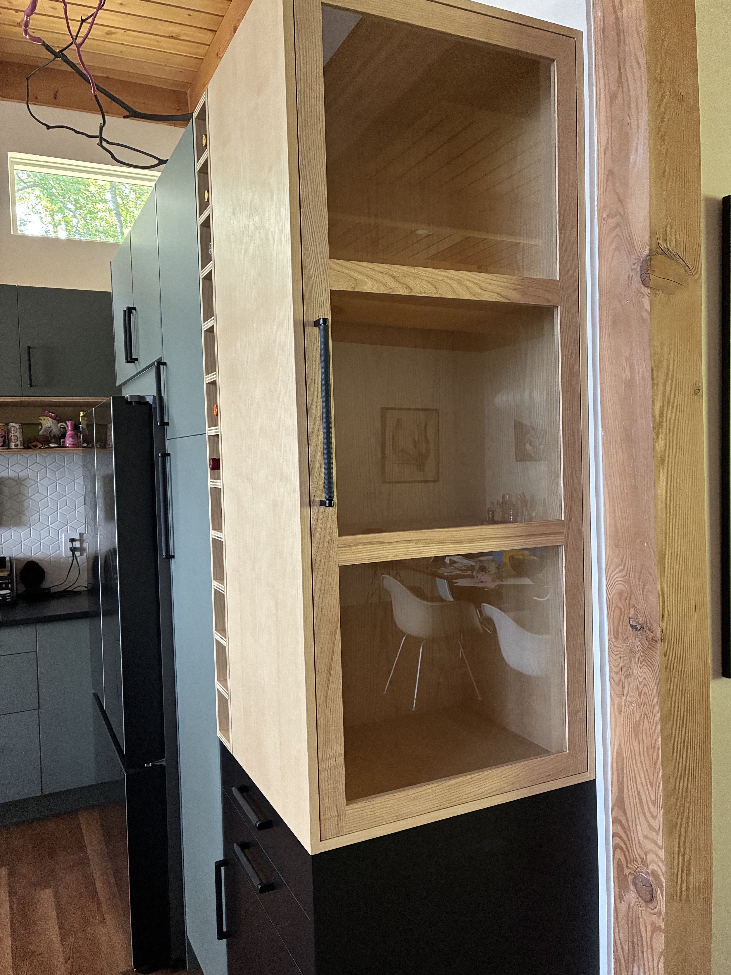 White Ash Display Cabinet