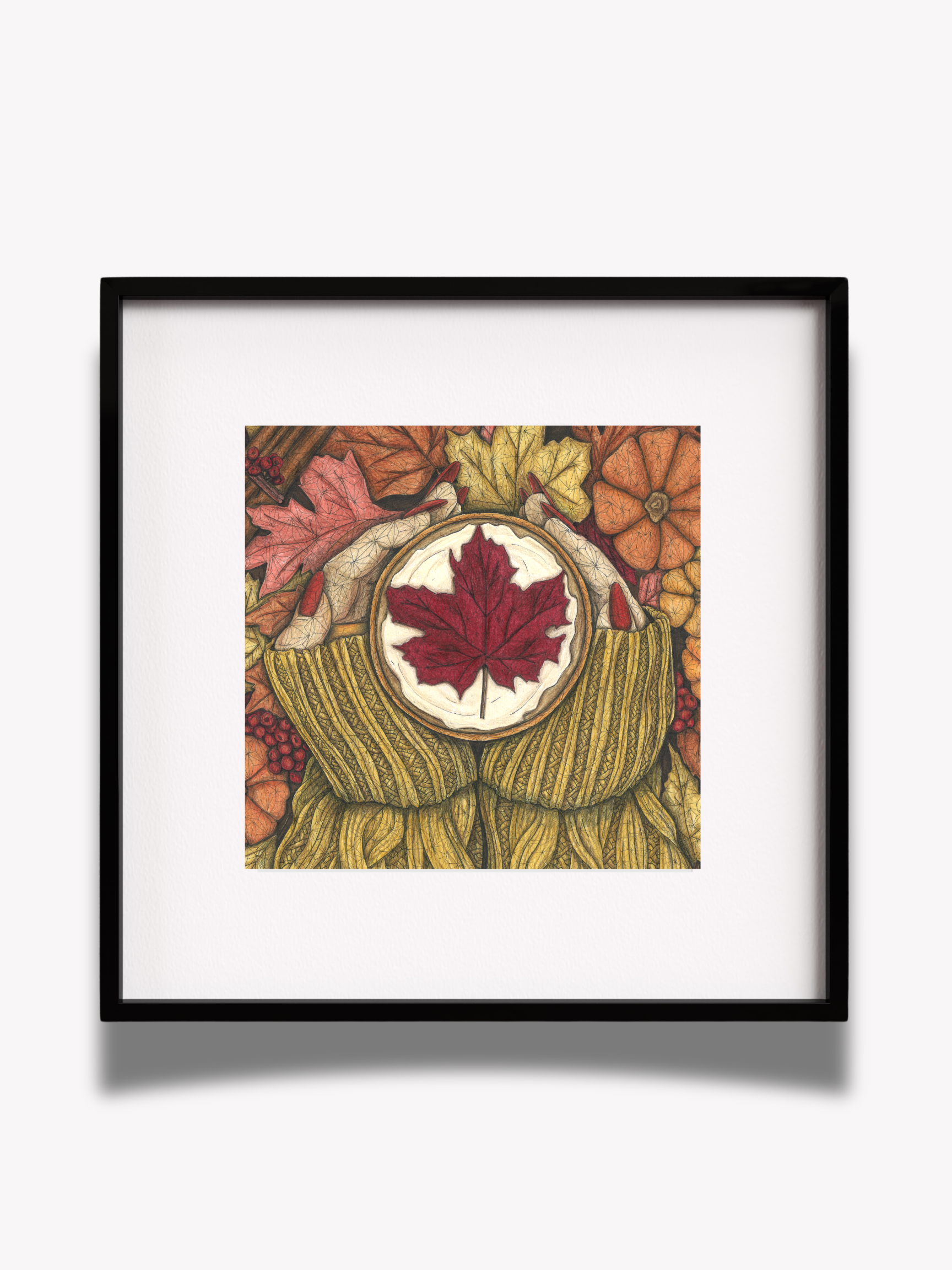"Autumn Leaves" square prints