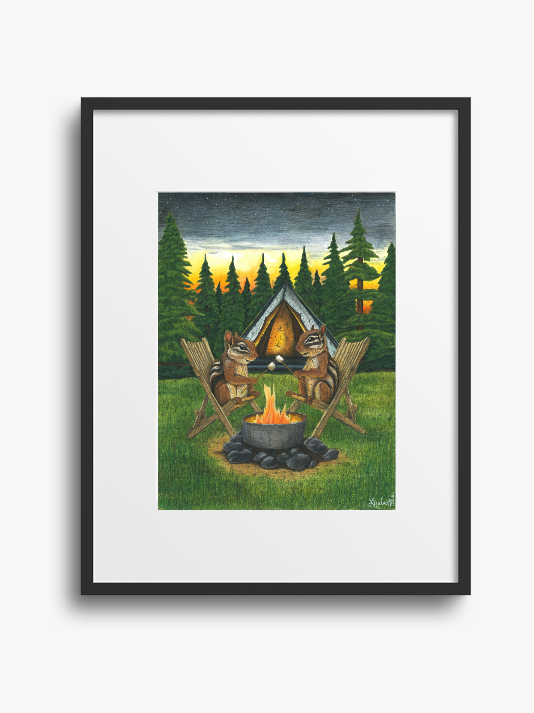 "Fireside Friends" Prints