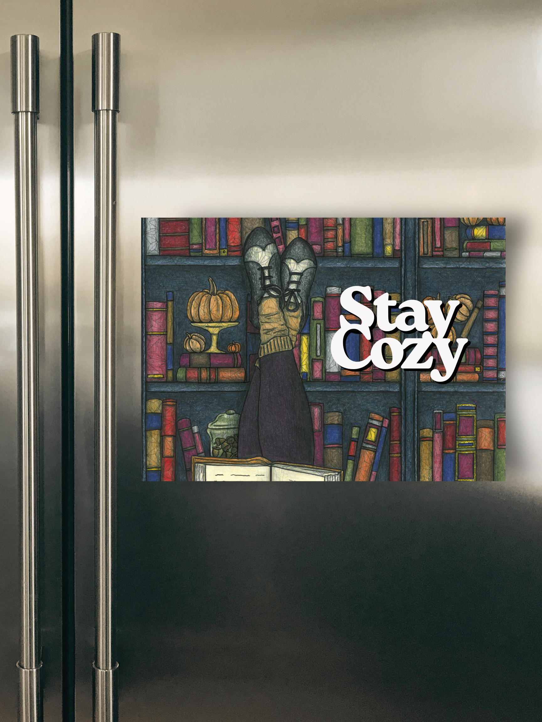 "Autumn Escape: Stay Cozy"  Magnet