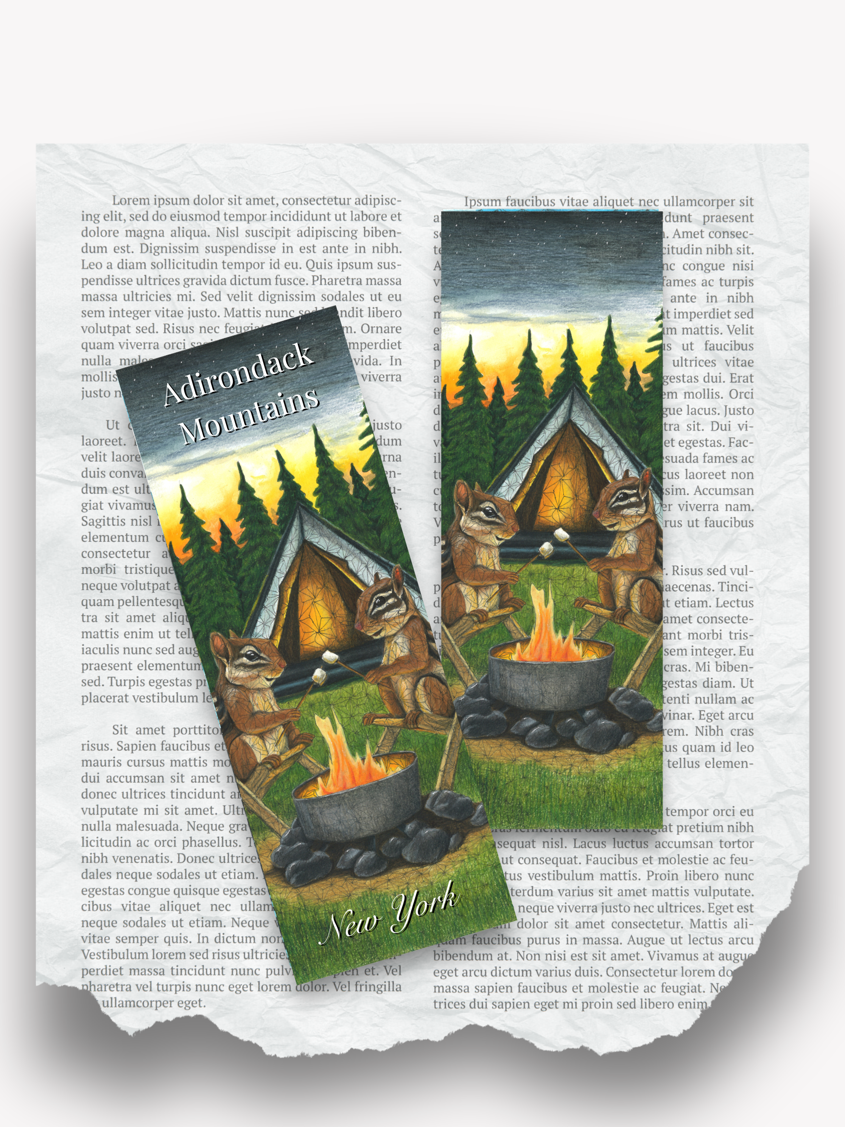 "Fireside Friends"  Bookmark