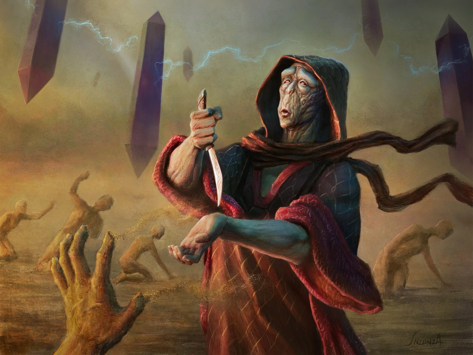 Ritual of the Last Dawn
A dying sage offers his own essence to awaken the crystal gods of his fading world.
